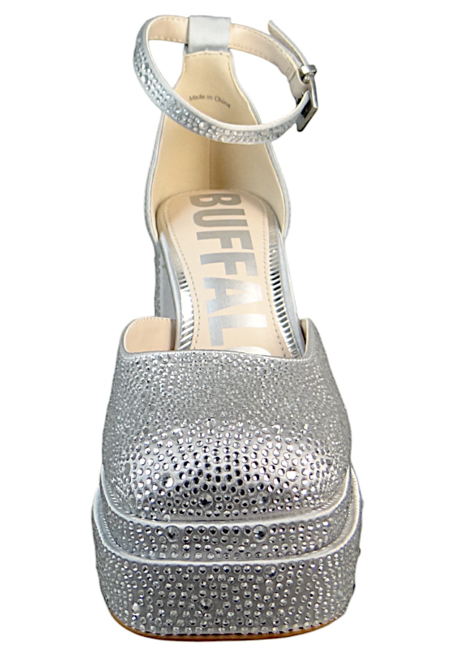 Buffalo 1290180 May Dorsay Vegan Silver Pumps
