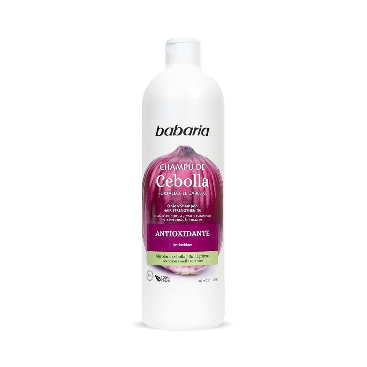 babaria Haarshampoo Babaria Zwiebelshampoo Cebolla Onion, 600+100 ml, flüssiges Shampoo