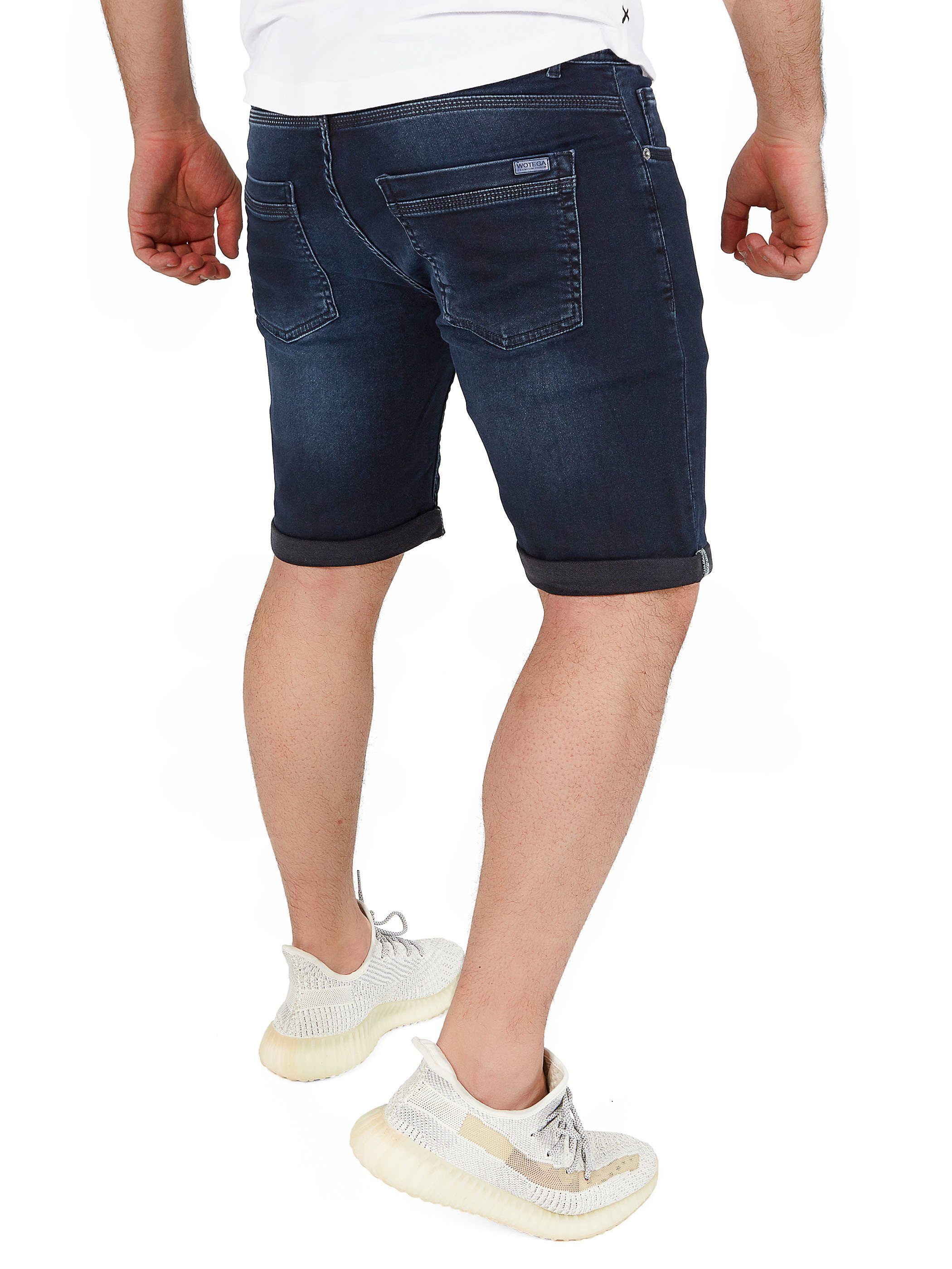 WOTEGA Jeansshorts Diego modische Jeansshorts mit Stretchanteil