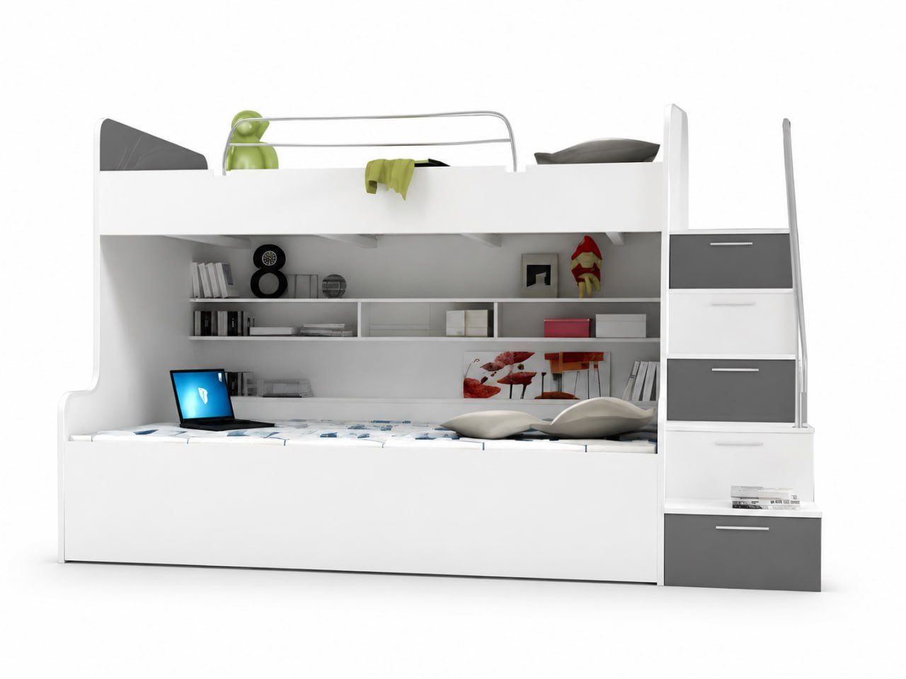 JVmoebel Etagenbett Doppelstockbett Etagenbett Doppelbett Jugend Hochbetten Möbel Sofort (1-St), Made in Europa