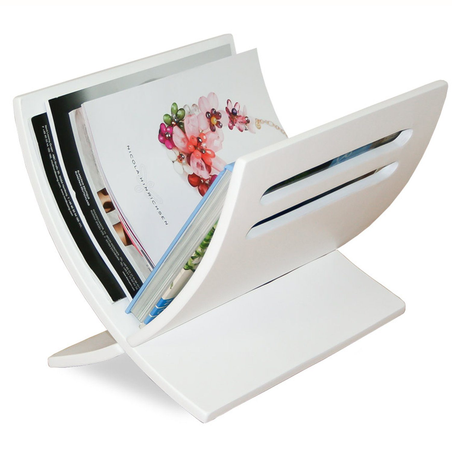 Homestyle4u Zeitungsständer Magazinhalter Holz Zeitschriftenhalter Magazins günstig online kaufen