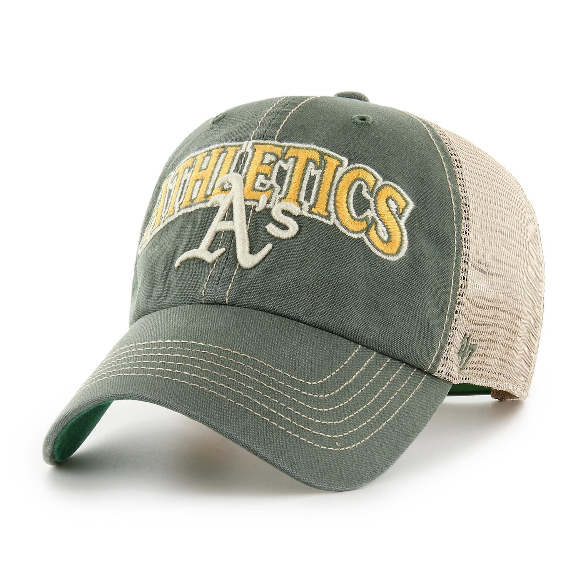 Baseball Cap '47 Brand MLB Athletics TUSCALOOSA '47 CLEAN UP Cap Bottle Green