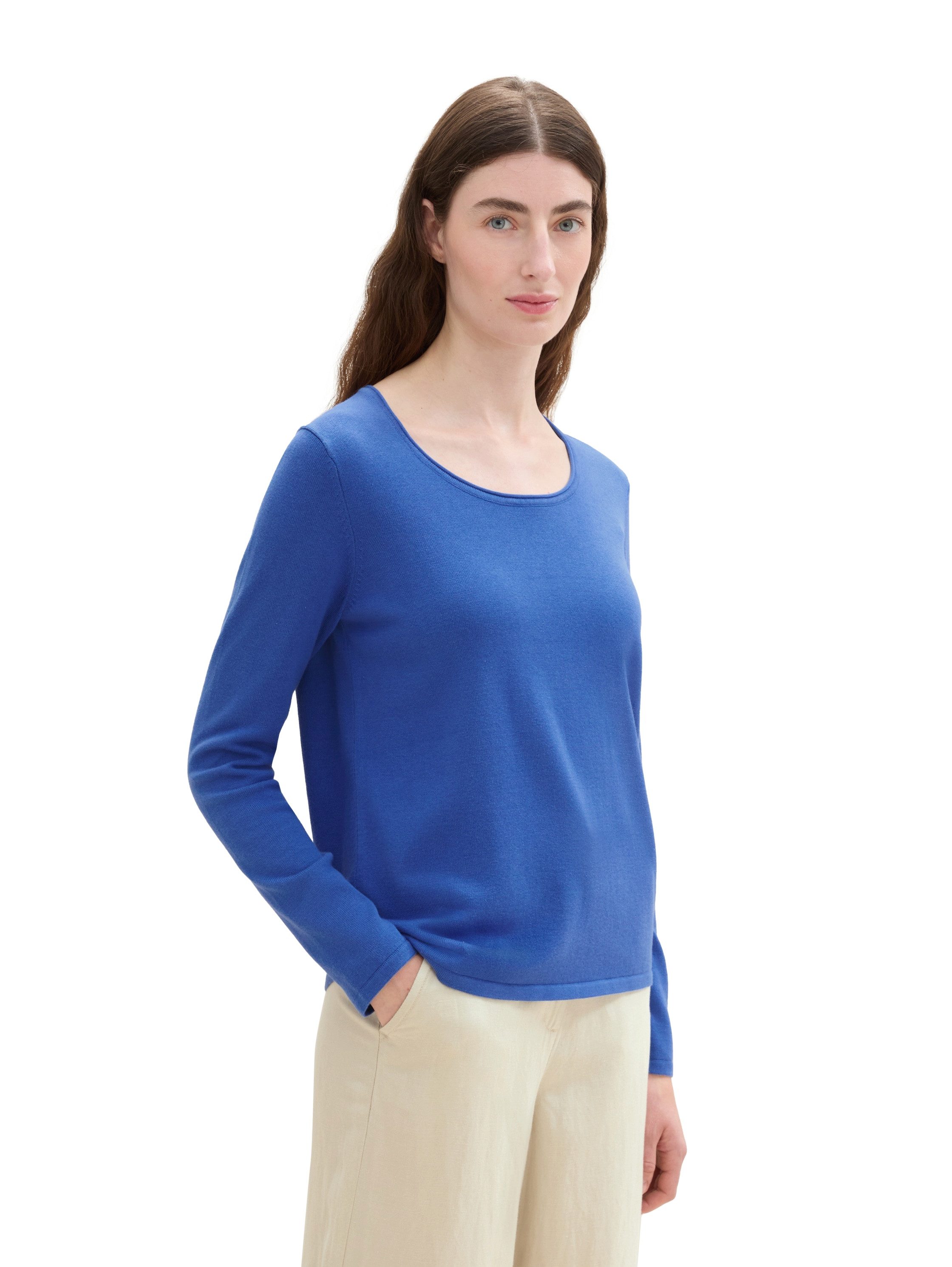 TOM TAILOR Strickpullover aus Viskose mit günstig online kaufen