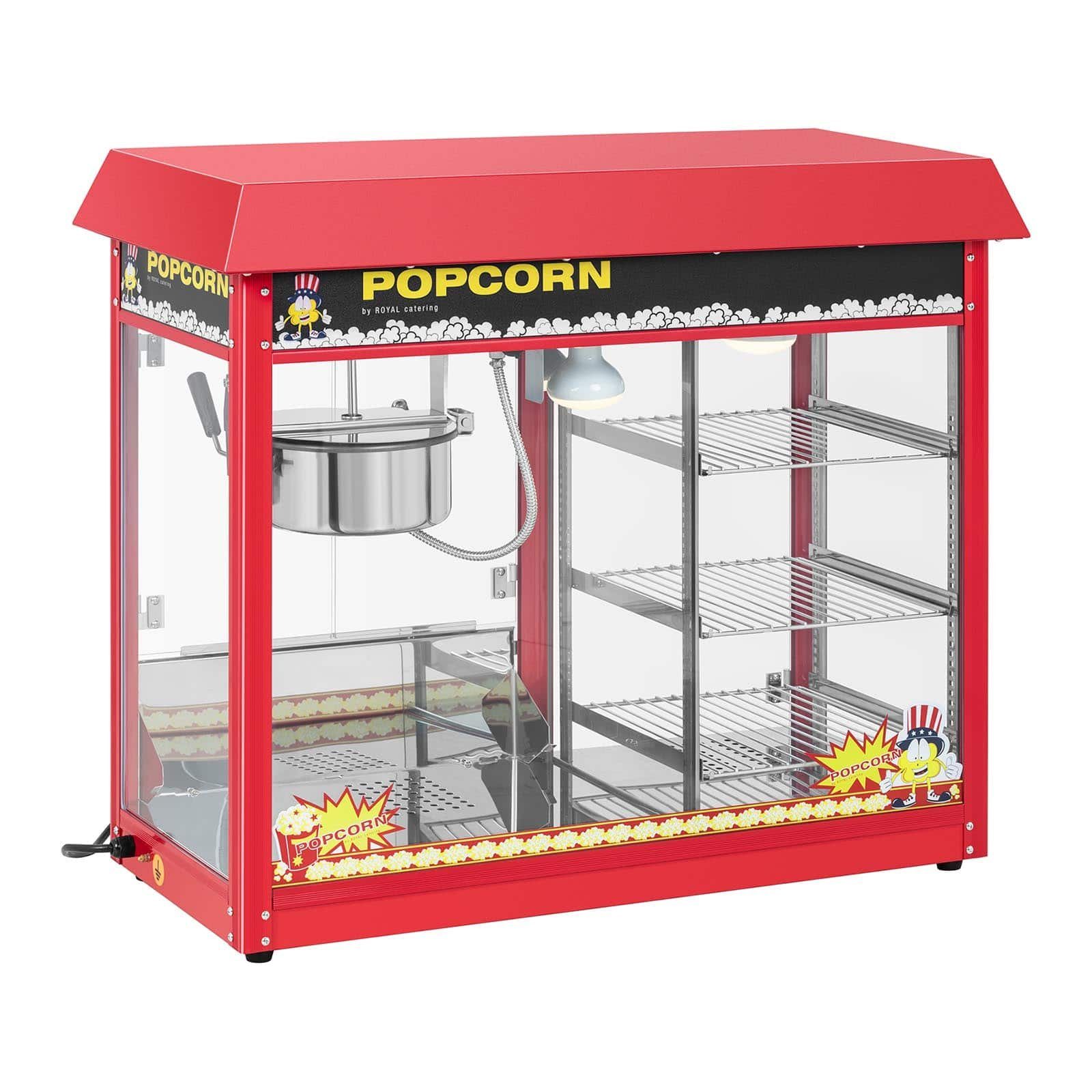 Popcornmaker 5kg/h beheizte 1700W Popcornmaschine Popcornautomat Popcornmaschine Royal Catering