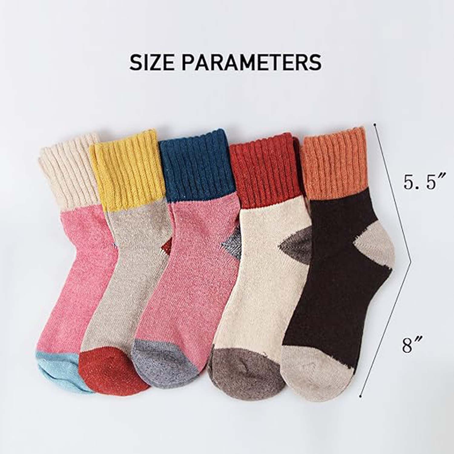 Bextsrack Thermosocken Damen Socken Winter Socken 5 Paar atmungsaktiv warm günstig online kaufen