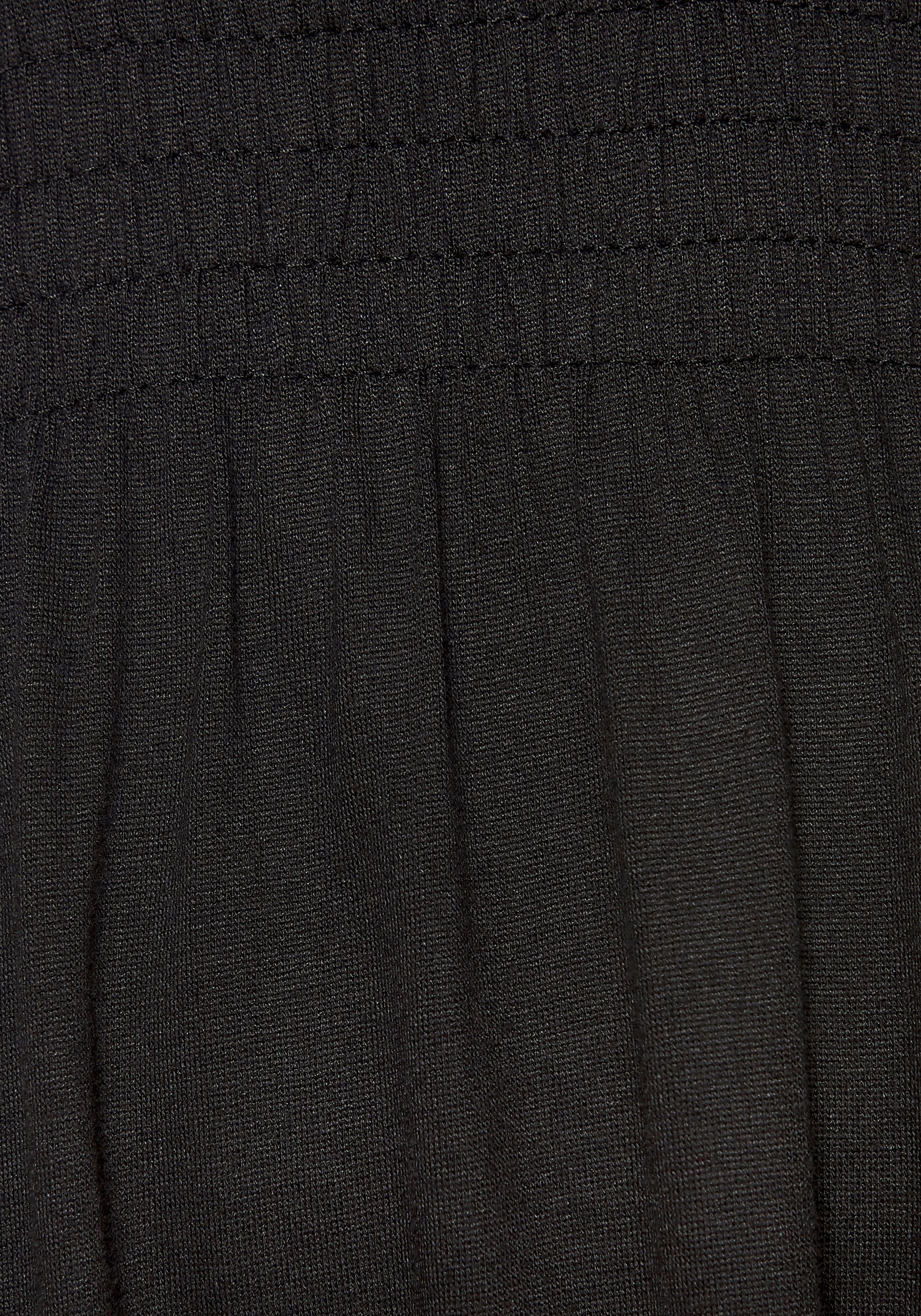 LASCANA Jerseykleid mit verstellbarem Ausschnitt und gesmokter Taille Luftiges Sommerkleid, Strandkleid, Viskosekleid mit V-Ausschnitt – Bild 5 von 5