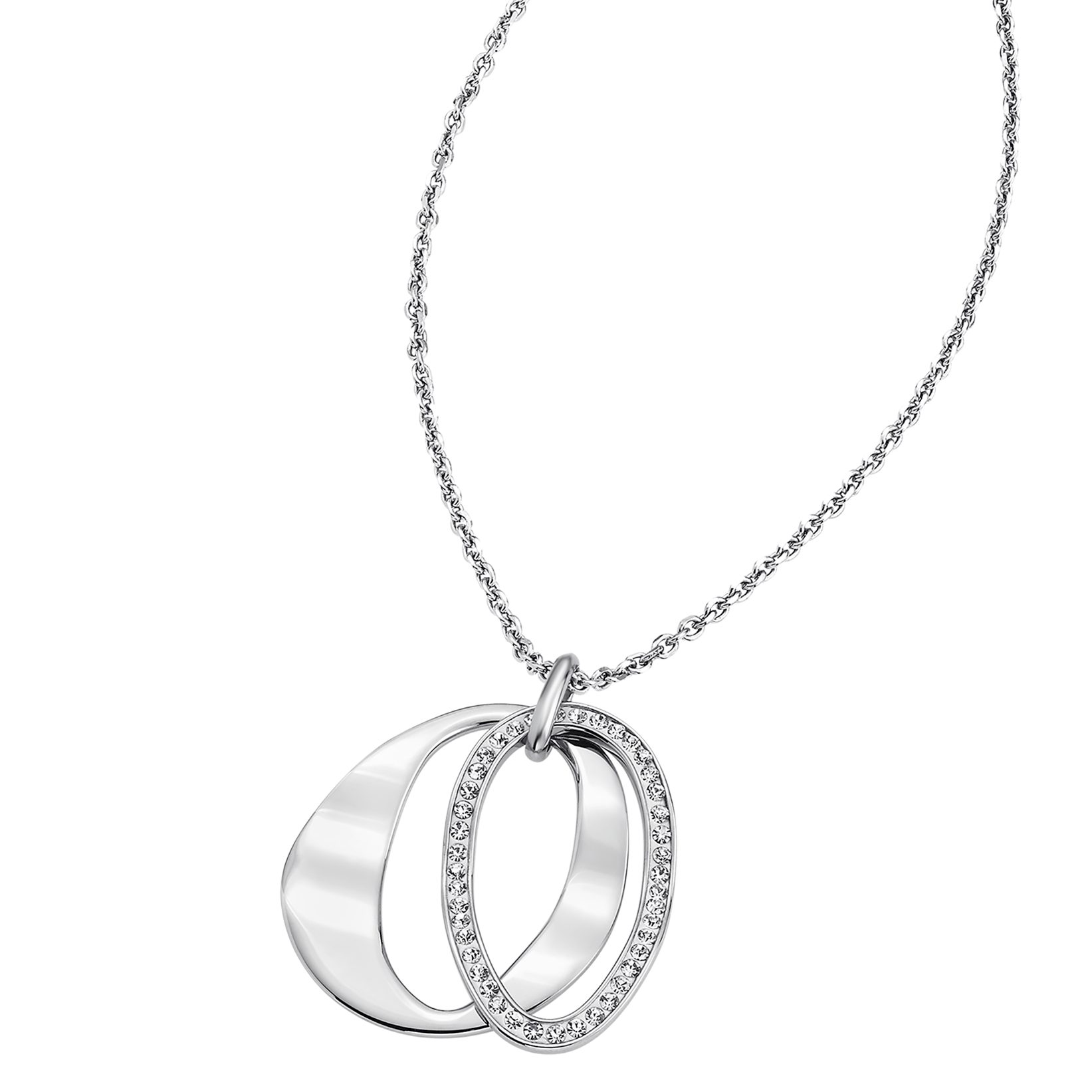 Lotus Kette mit Anhänger Urban Woman, mit Glasstein