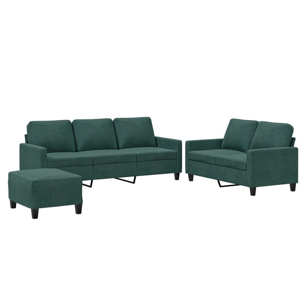 vidaXL Sofa 3-tlg. Sofagarnitur mit Kissen günstig online kaufen