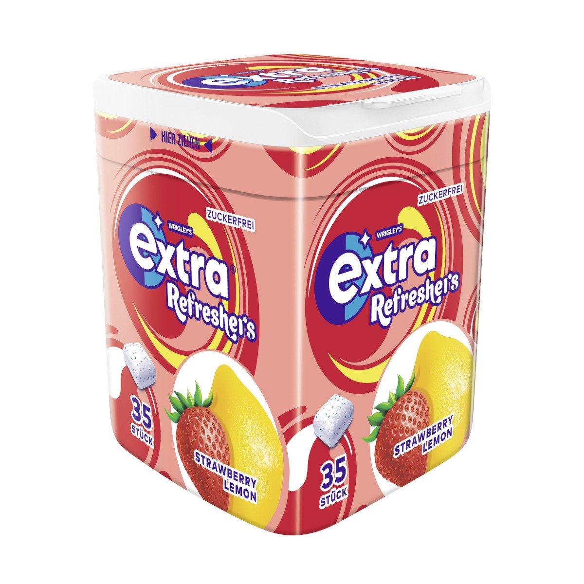 Wrigleys Extra Süßigkeit, Wrigleys Extra Refreshers Strawberry Lemon zuckerfrei 35 Stück 78g