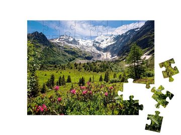 puzzleYOU Puzzle Tour du Mont Blanc in den französischen Alpen, 48 Puzzleteile, puzzleYOU-Kollektionen Alpen