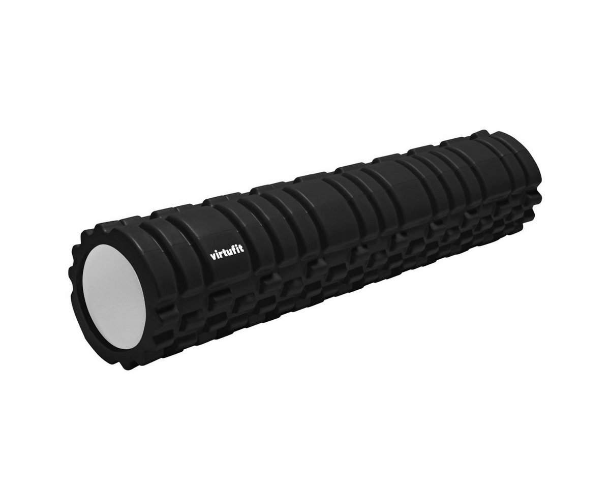 VirtuFit Massagerolle Grid - Foam Roller - 62 cm - Schwarz