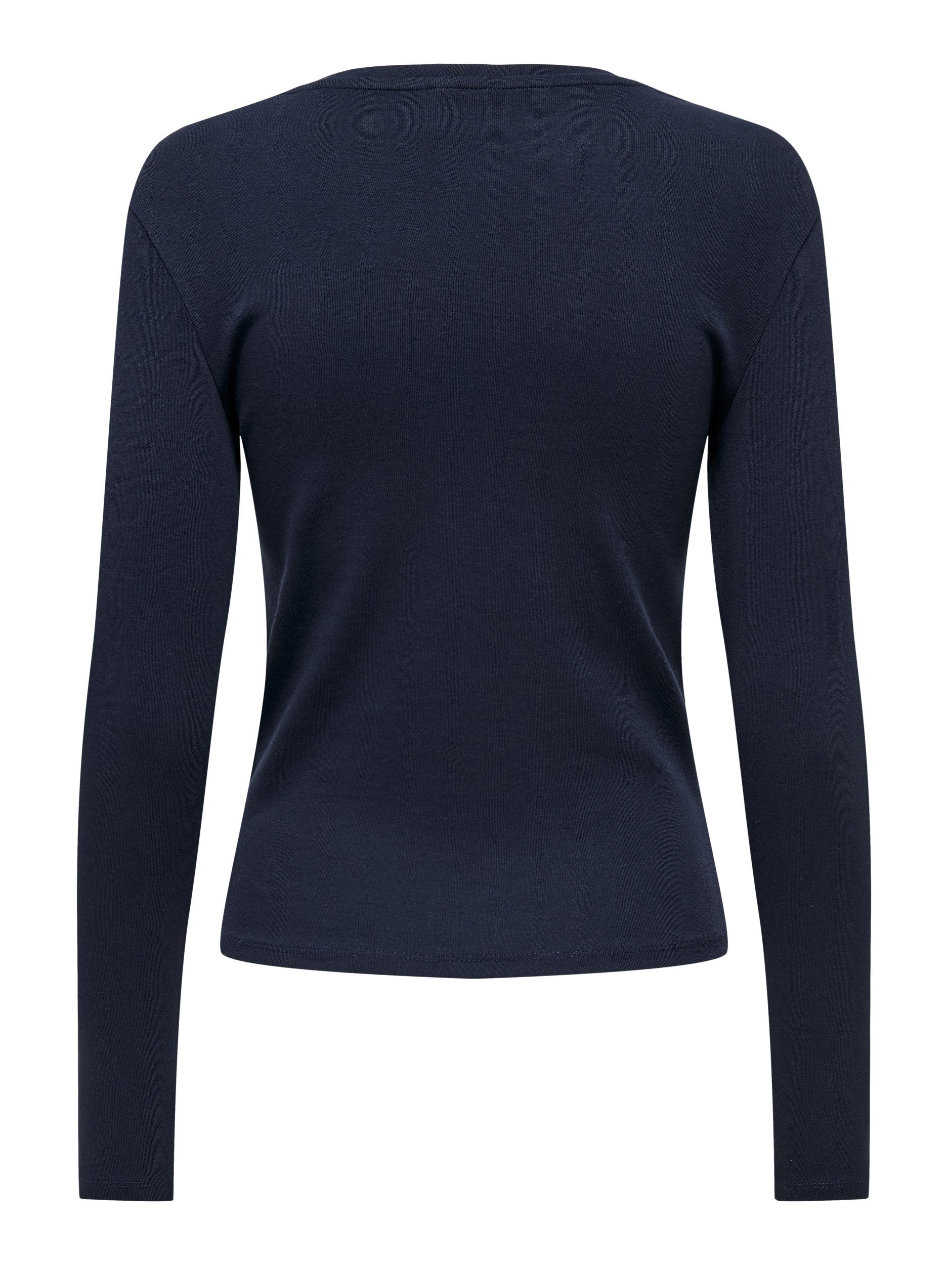 ONLY T-Shirt ONLRILEY O-NECK L/S TOP JRS NOOS, Night Sky günstig online kaufen