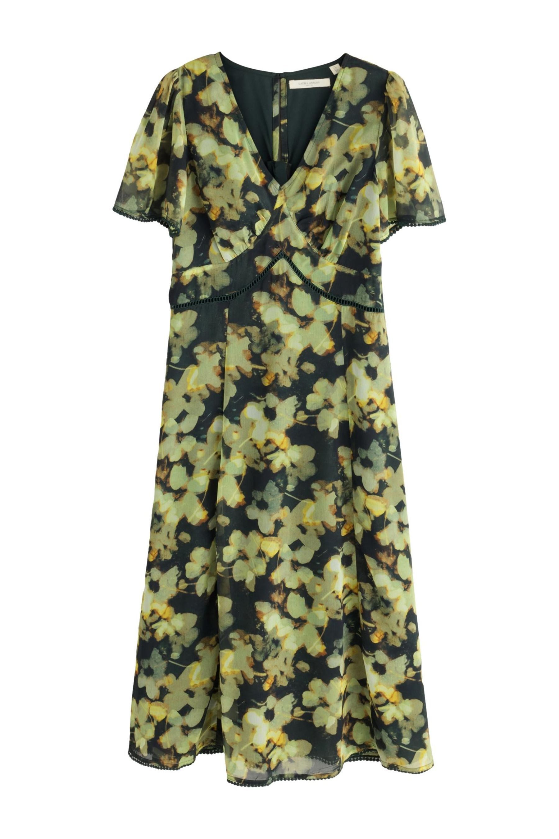 LAURA ASHLEY Druckkleid Laura Ashley geblümtes Alcombe Kleid aus Chiffon (1-tlg)