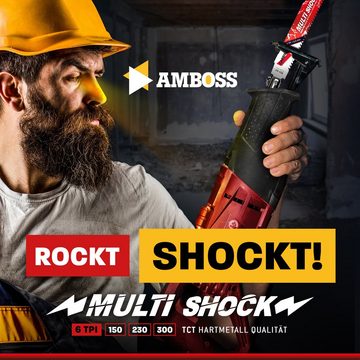 Amboss Werkzeuge Sägeblatt 3x Amboss Multi Shock Säbelsägeblatt Länge 300 mm