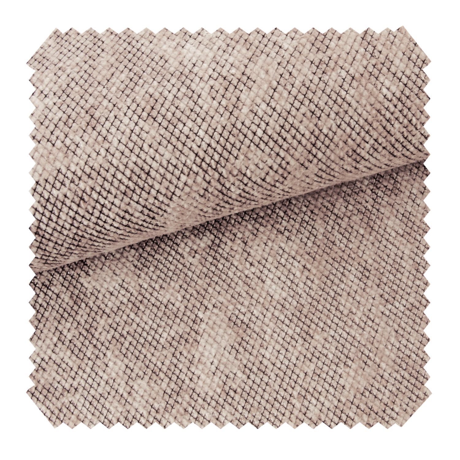 novely® Stoff WESSELN - Extravaganter Möbelstoff mit Netz-Muster, Strapazierfähig, Kuschelweich, Meterware, 1lfm