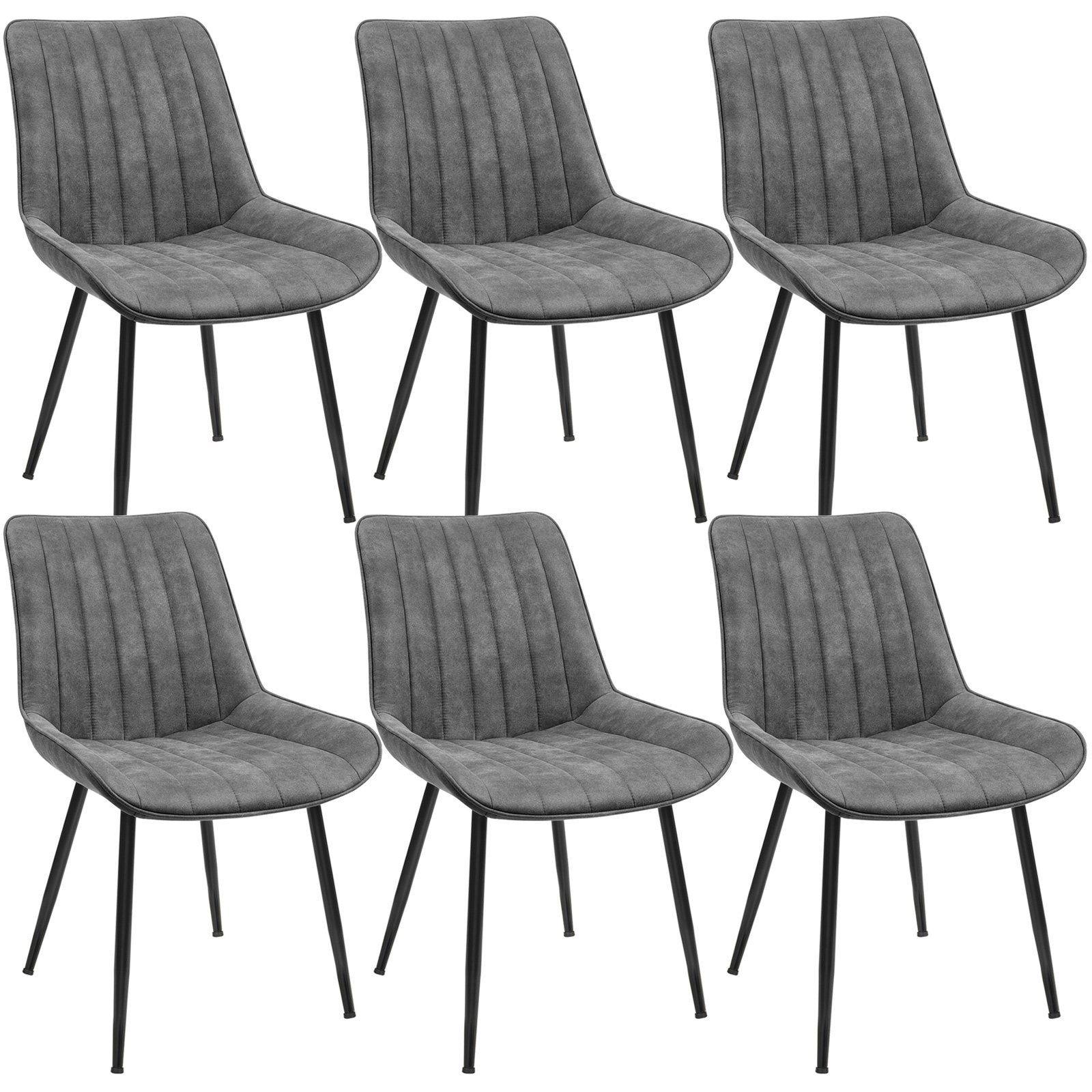 SONGMICS Esszimmerstuhl (6 St), Küchenstuhl, Samt,Polsterstuhl, günstig online kaufen