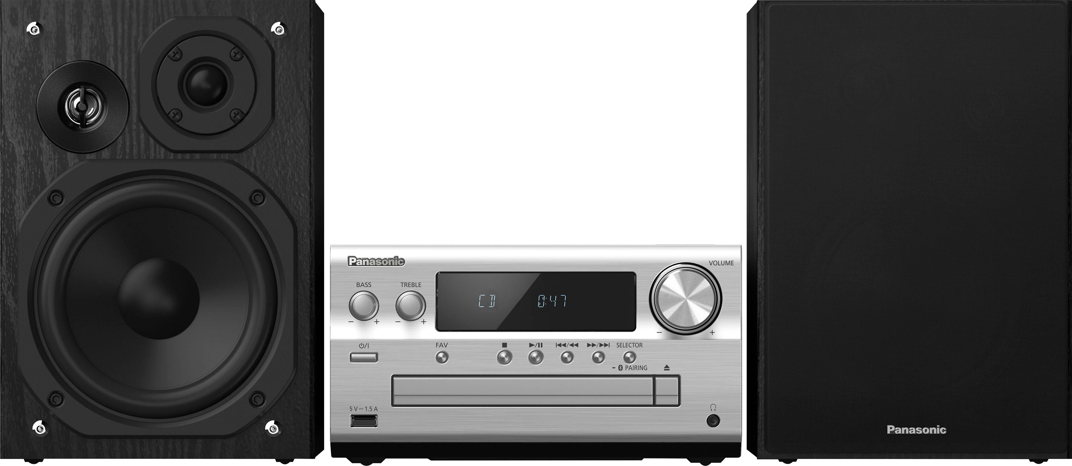 Radio, Airplay USB-Audiowiedergabe), 2 Premium UKW Micro- WLAN, Kompaktanlage (Bluetooth, über Streaming Hi-Res und Audio, SC-PMX802E Panasonic Chromecast
