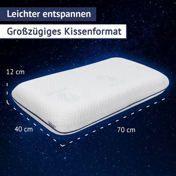 Nackenstützkissen Comfort, casimum, Füllung: Memory Foam, Bezug: Ohne, Ergonomisches Nackenkissen, HWS Kopfkissen, 70x40 cm