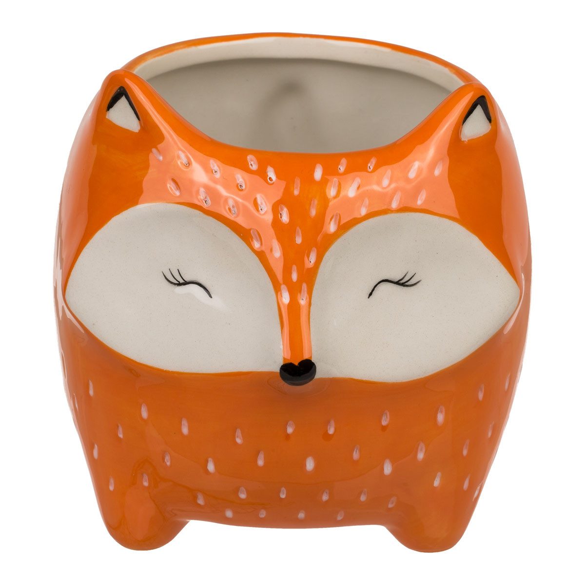 Out of the Blue Blumentopf Tierform Keramik Übertopf, Tier Blumentopf Fuchs (1 St) – Bild 2 von 2