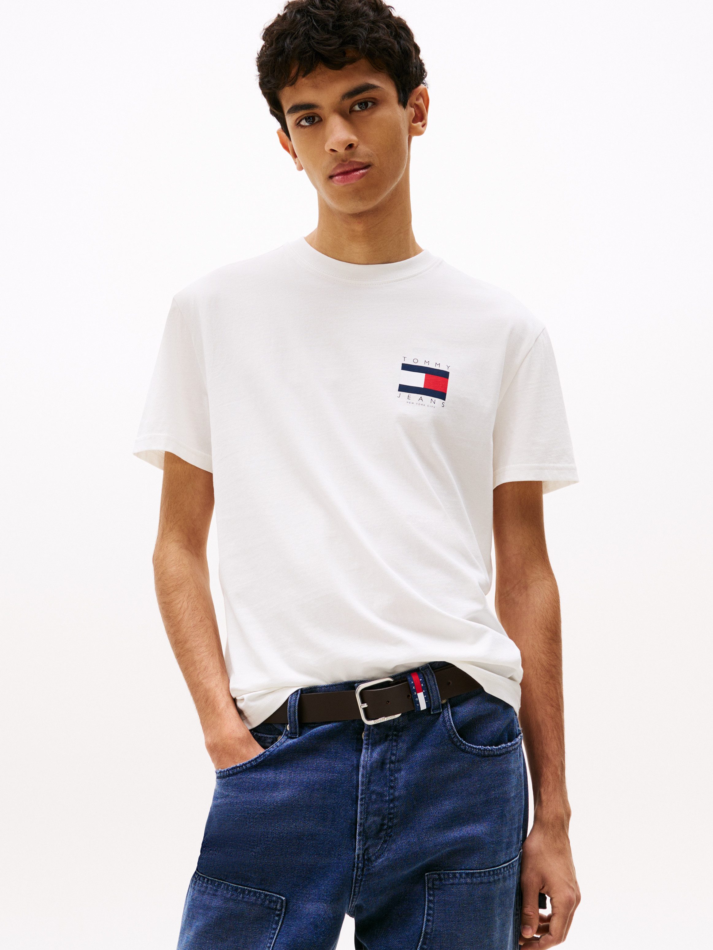 Tommy Jeans T-Shirt TJM REG FLAG GRAPH BCKPRNT T EXT Mit Rundhalsausschnitt günstig online kaufen