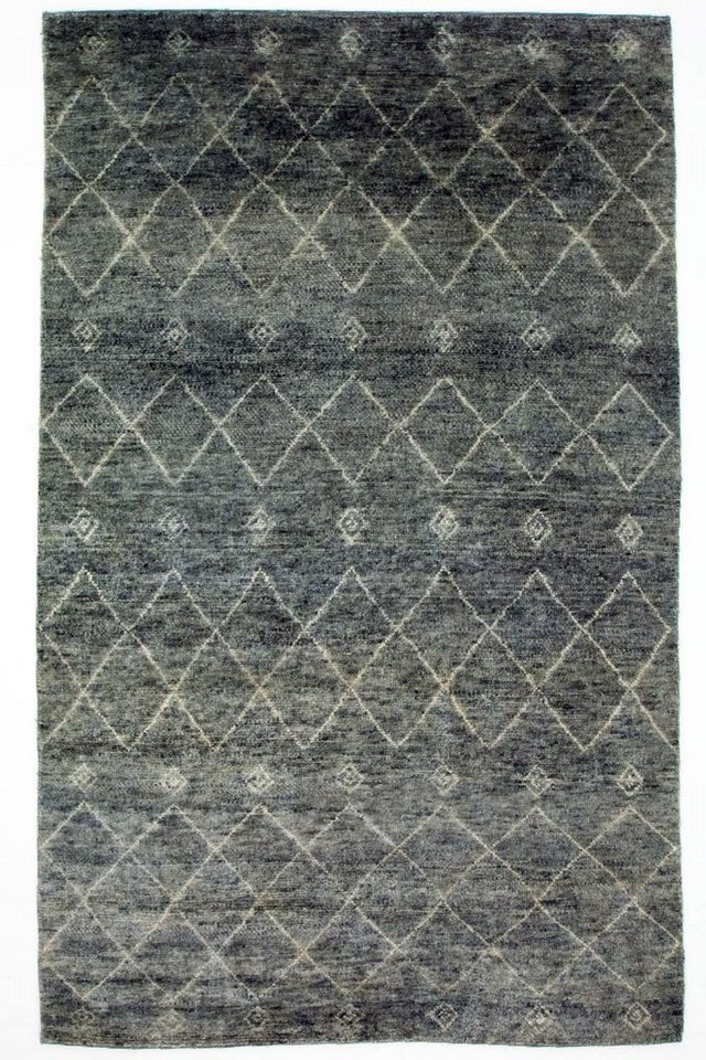 Wollteppich »Designer Teppich handgeknüpft mehrfarbig«, morgenland, rechteckig, Höhe 18 mm, handgeknüpft-HomeTrends