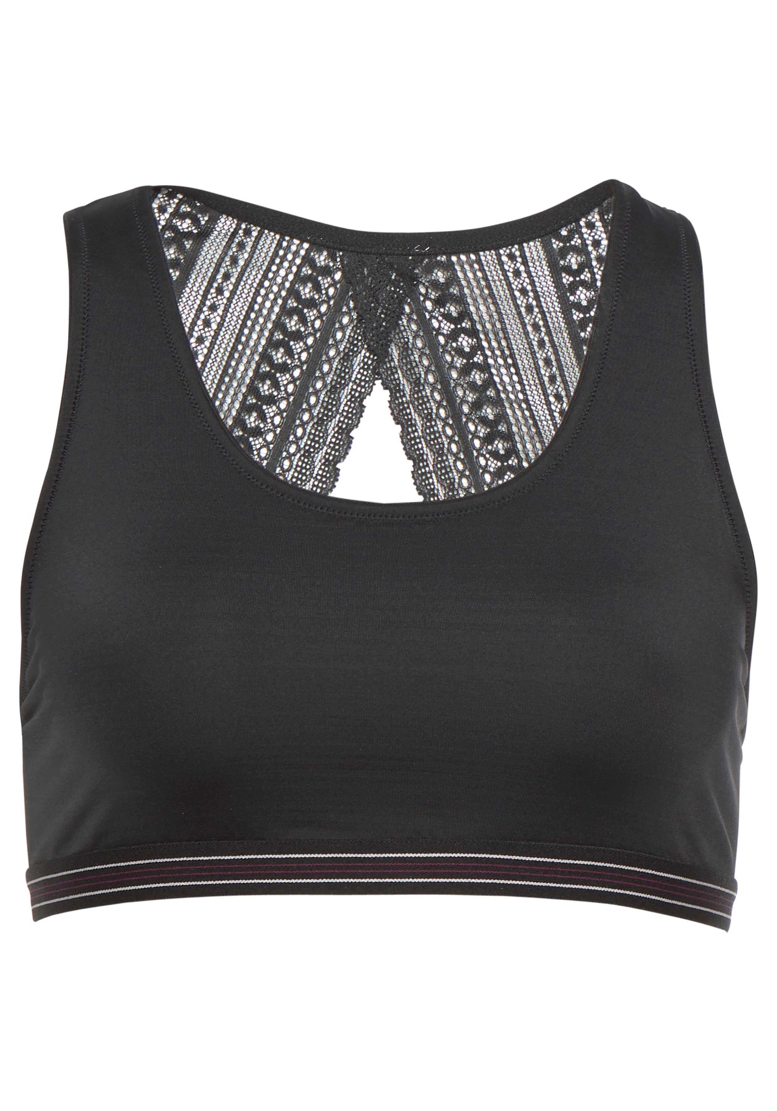 s.Oliver Bustier mit grafischer Spitze im Rücken