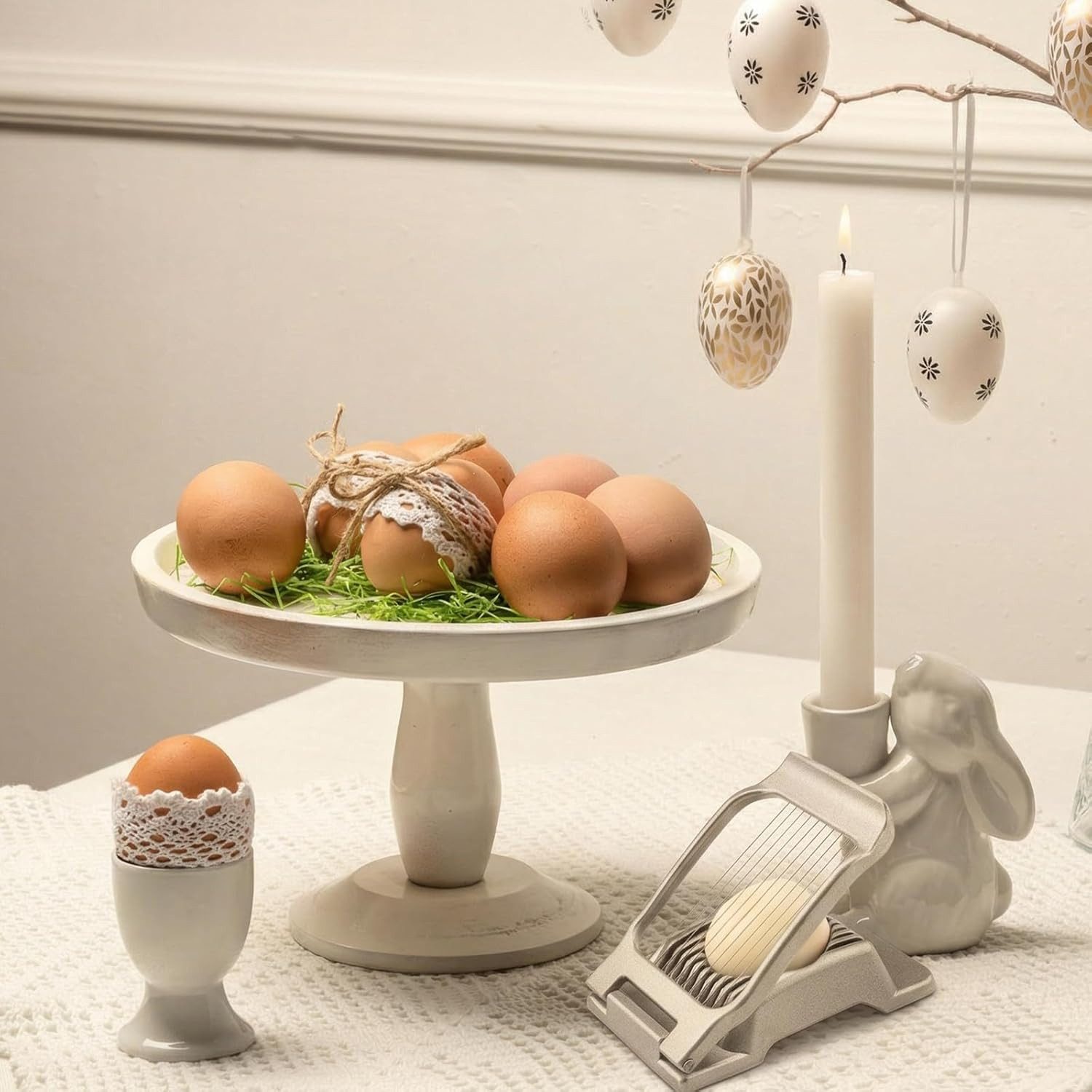FELIXLEO Eierschneider Eierschneider Edelstahl Aluminium für Eier Obst Spülmaschinenfest, (1-tlg)