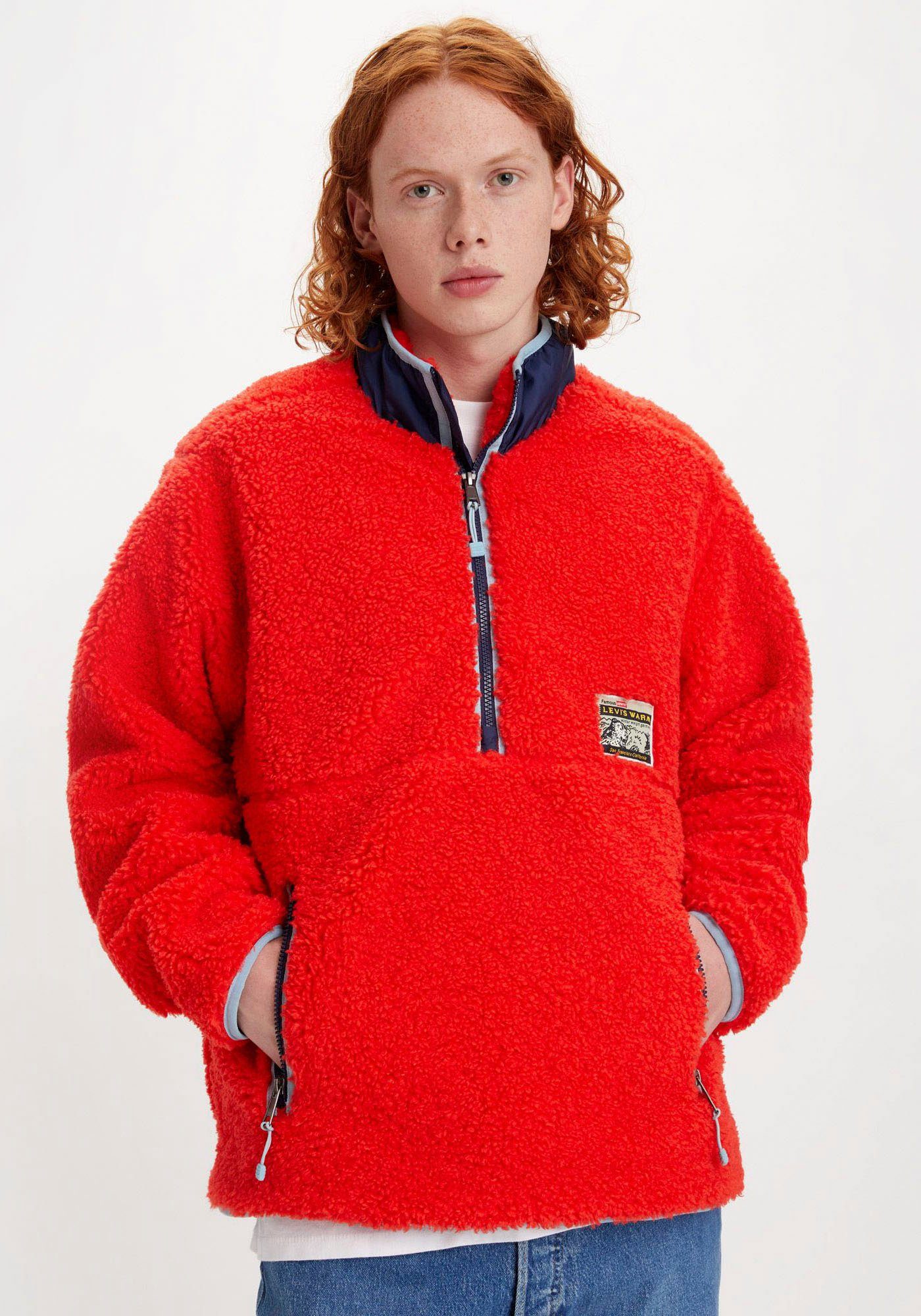 Levi's® Fellimitatjacke LAKESIDE MOCK wärmender reds Sherpa-Qualität NECK aus