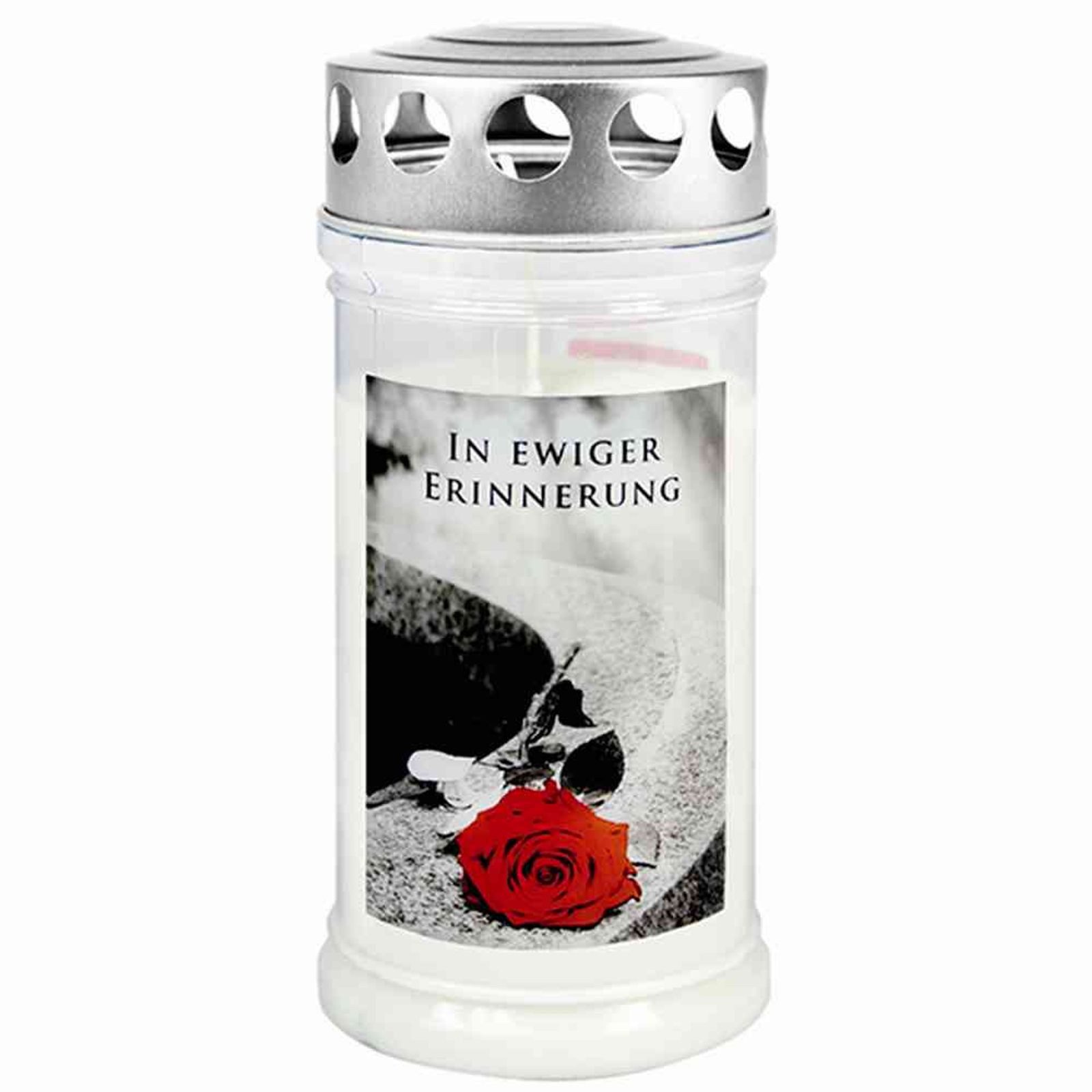 JEKA Grabkerze Gedenkkerze "In ewiger Erinnerung" 170 x 75 mm 4 Tage