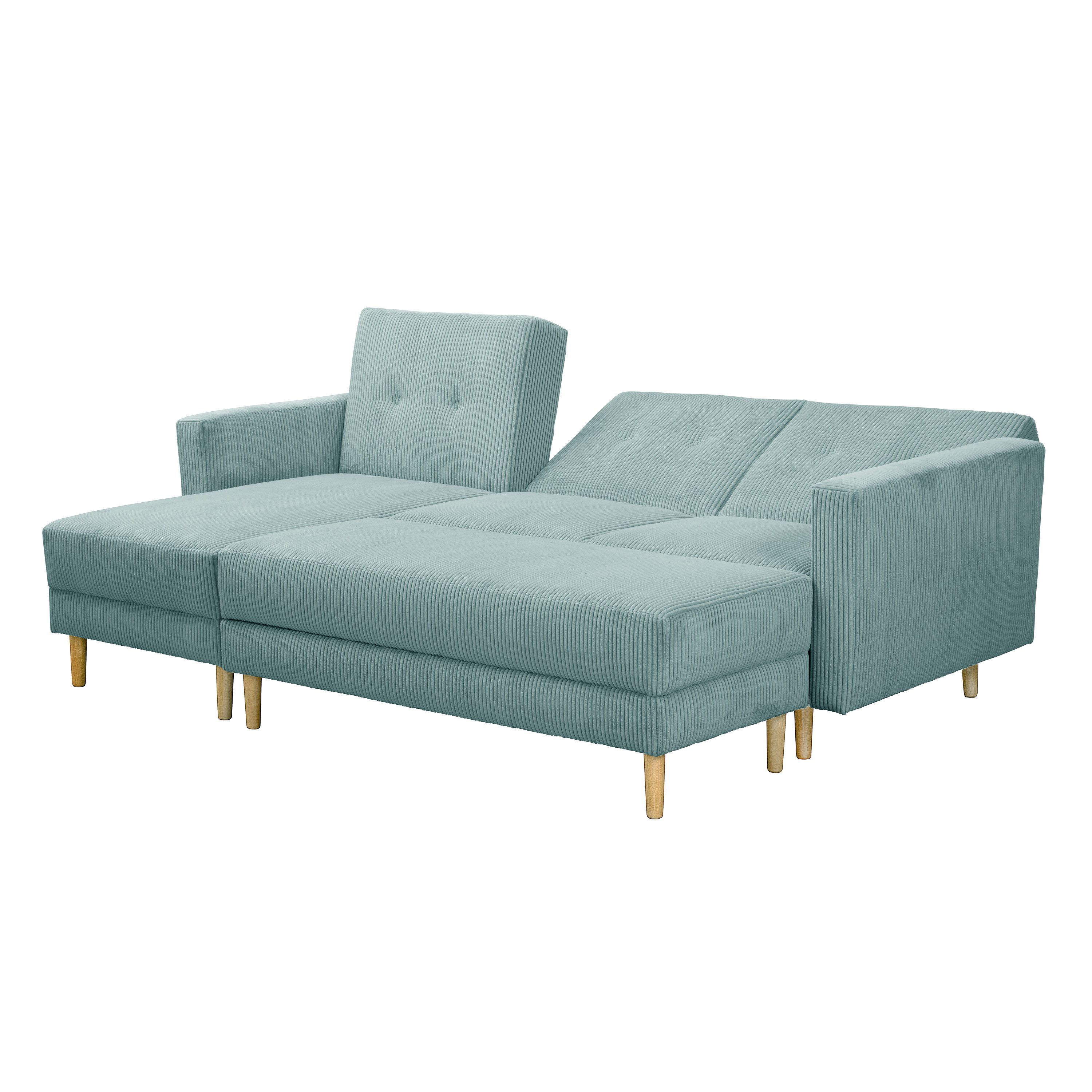 Max Winzer® Ecksofa Just Cool, Funktionssofa mit Hocker