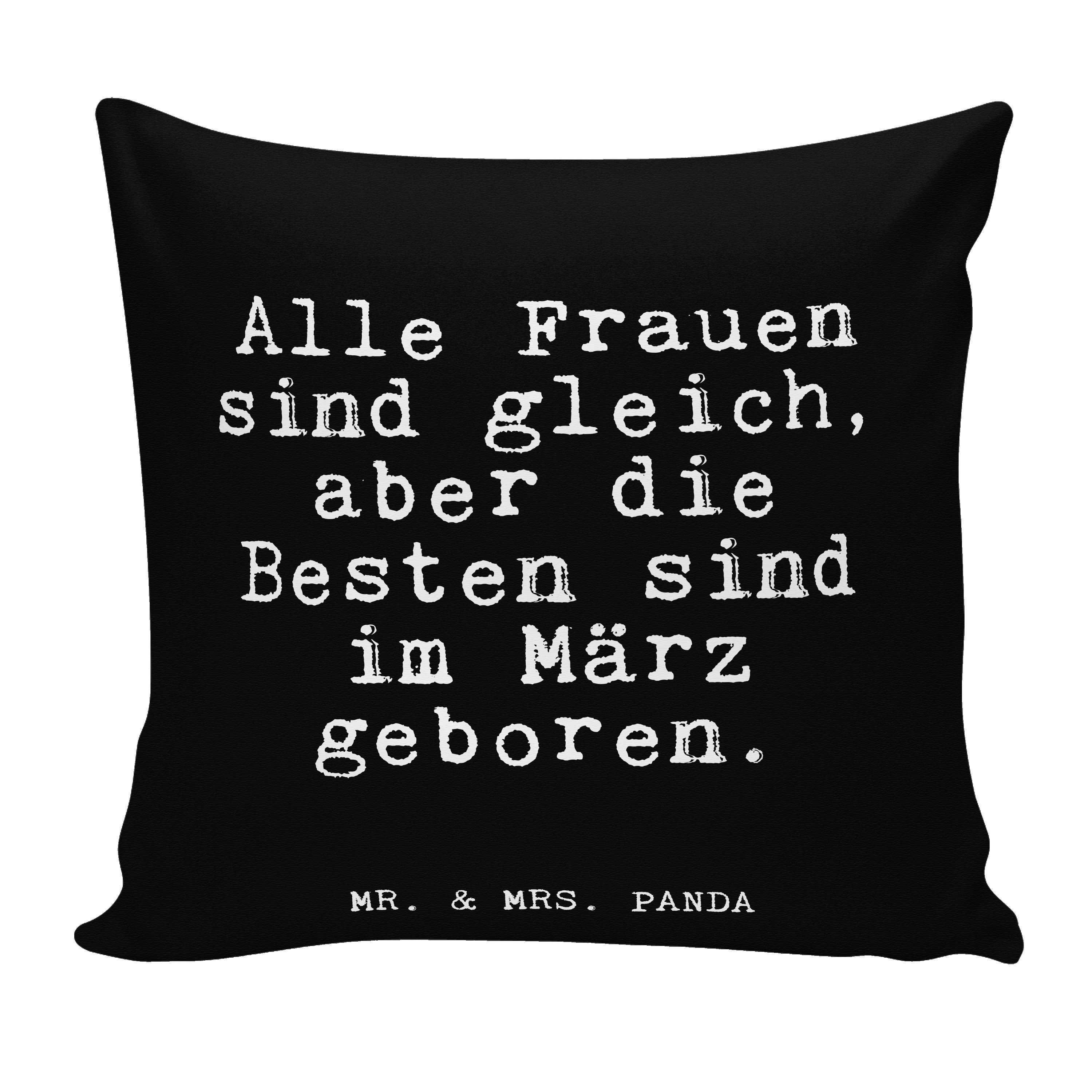 Frauen gleich,... Schwarz sind Mr. Dekokissen Geburtstagsgeschenk - & Geschenk, Mrs. - Panda Alle