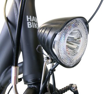HAWK Bikes Cityrad HAWK City Wave Easy Black, 7 Gang Shimano Nexus Schaltwerk, für Damen und Herren