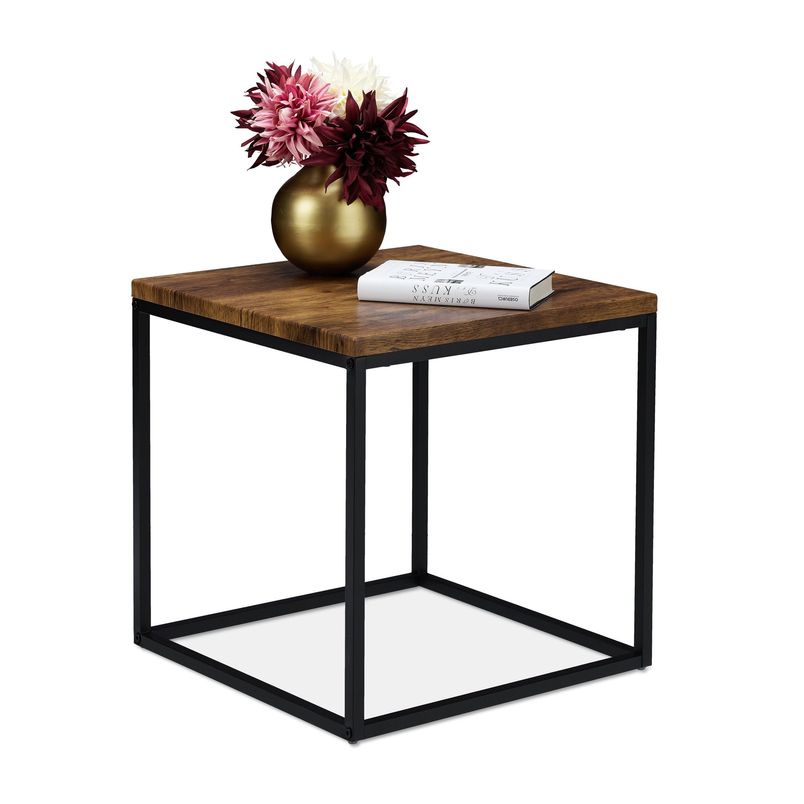 relaxdays Beistelltisch Industrial Desig günstig online kaufen