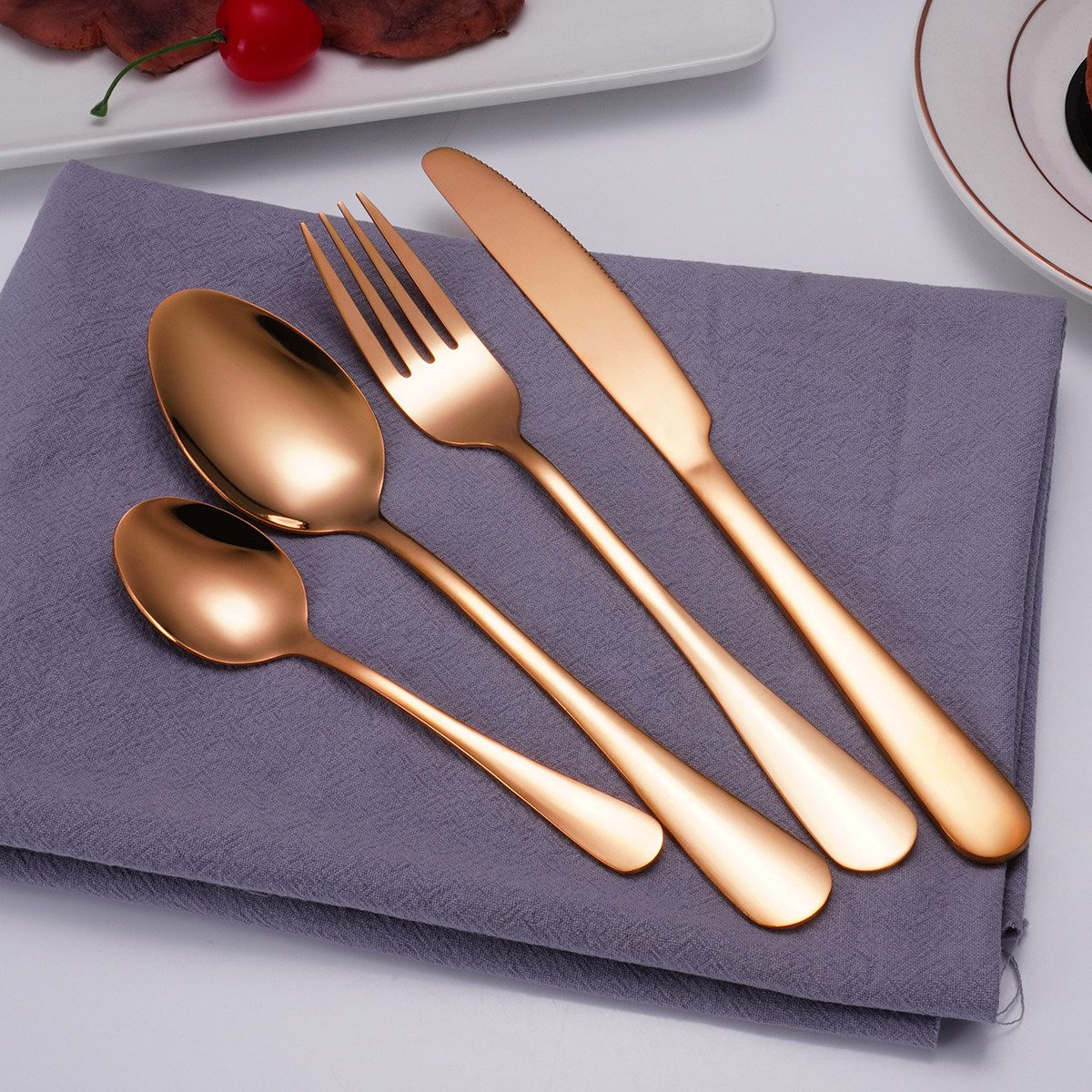 Faizee Home Besteck-Set Besteckset 24 tlg. Edelstahlbesteck für. 6 Personen Gift Box (24-tlg), Edelstahl