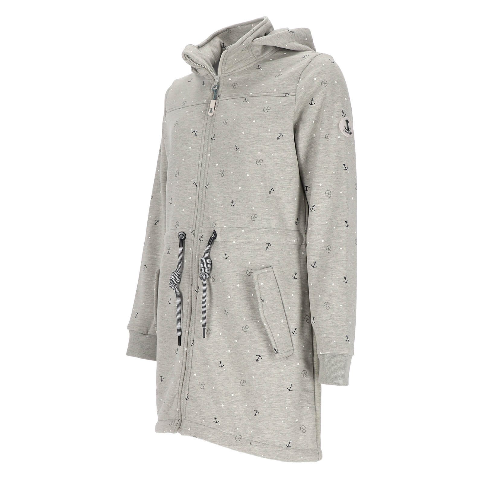 Leitfeuer Wintermantel 50642 Damen Fleecemantel mit Allover-Print und Polarfleece-Innenseite