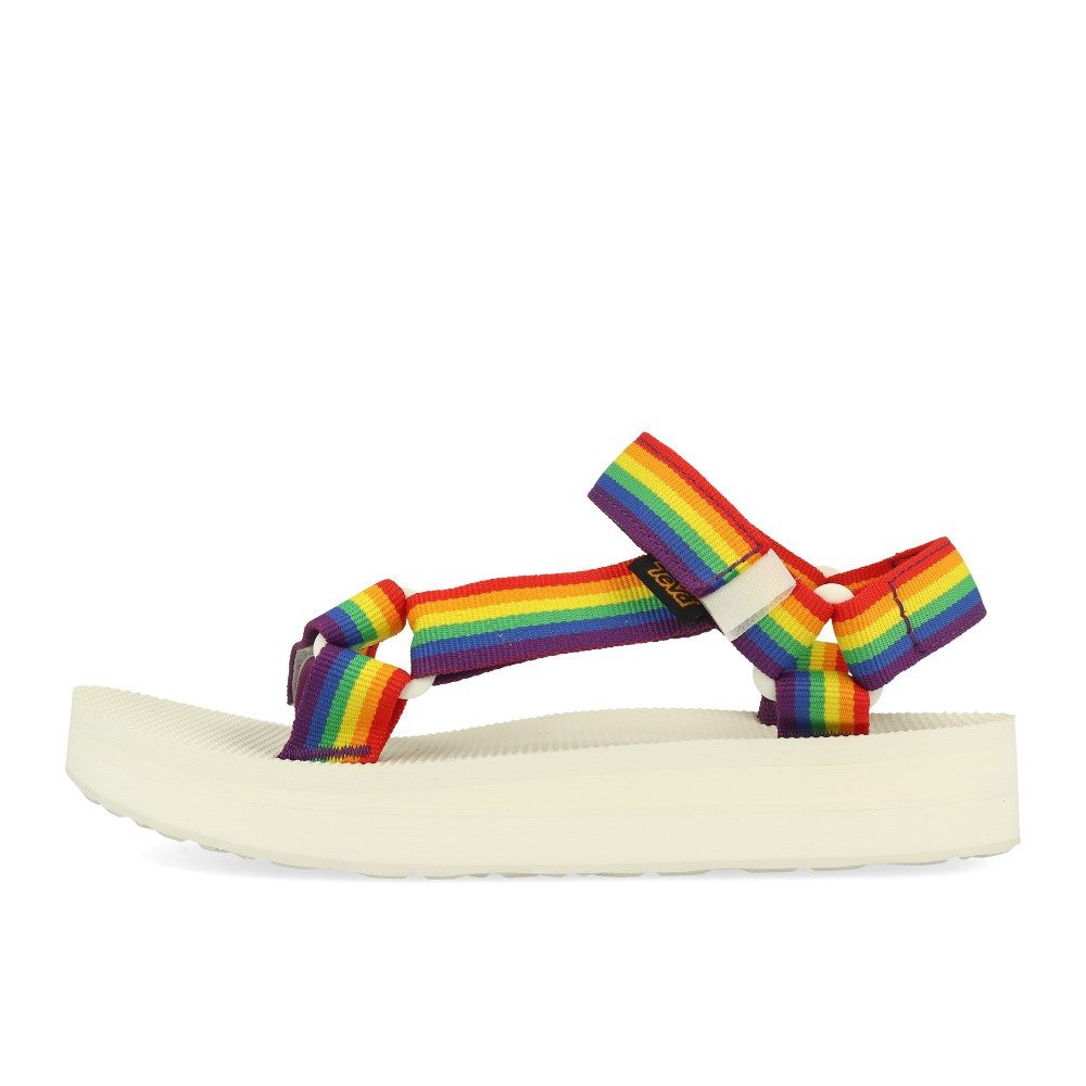 Teva Teva Midform Universal Sandal Womens Rainbow White Sandale