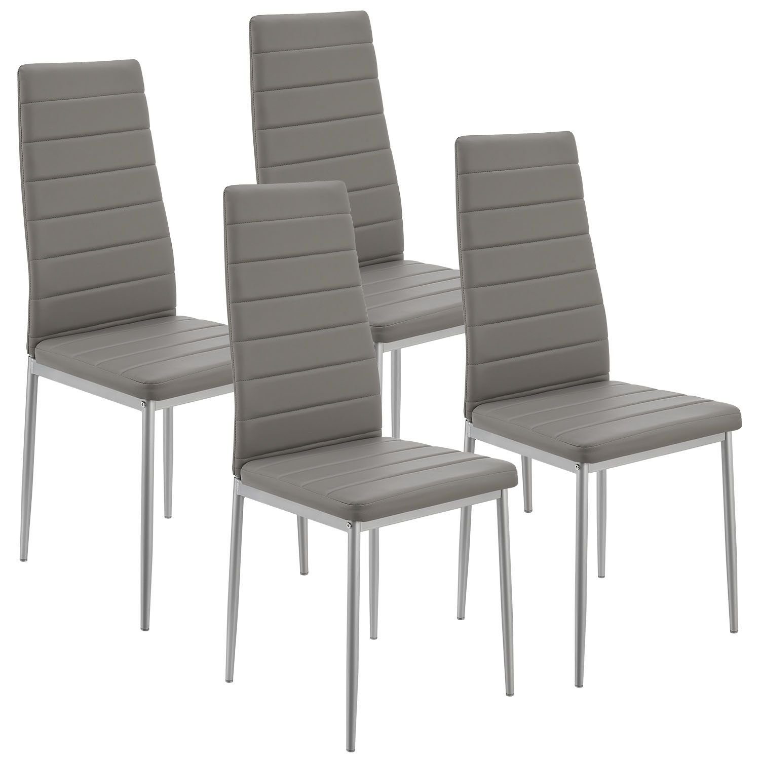 Juskys Esszimmerstuhl Loja (4 St), modern und bequem, pflegeleicht, bis 120 günstig online kaufen