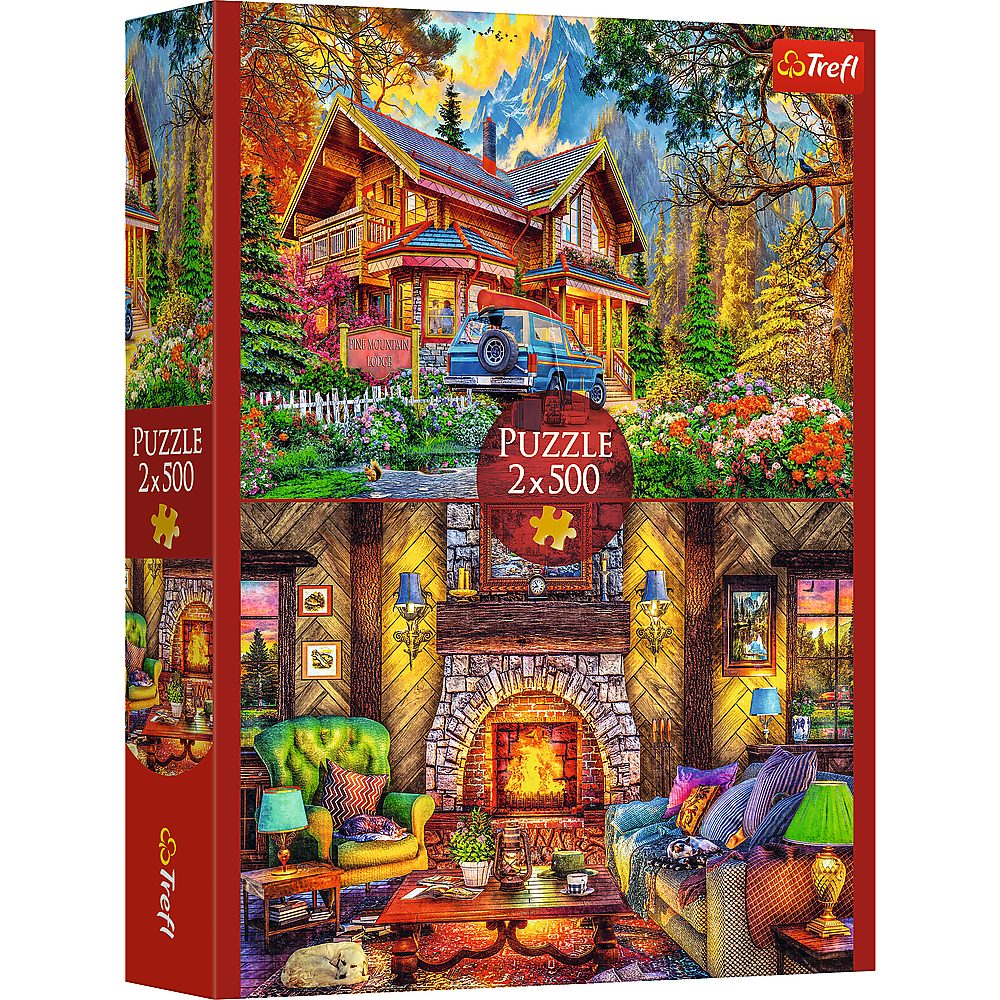 Trefl Puzzle Trefl, Berg Trip, 2x500 Teile Puzzle, 500 Puzzleteile
