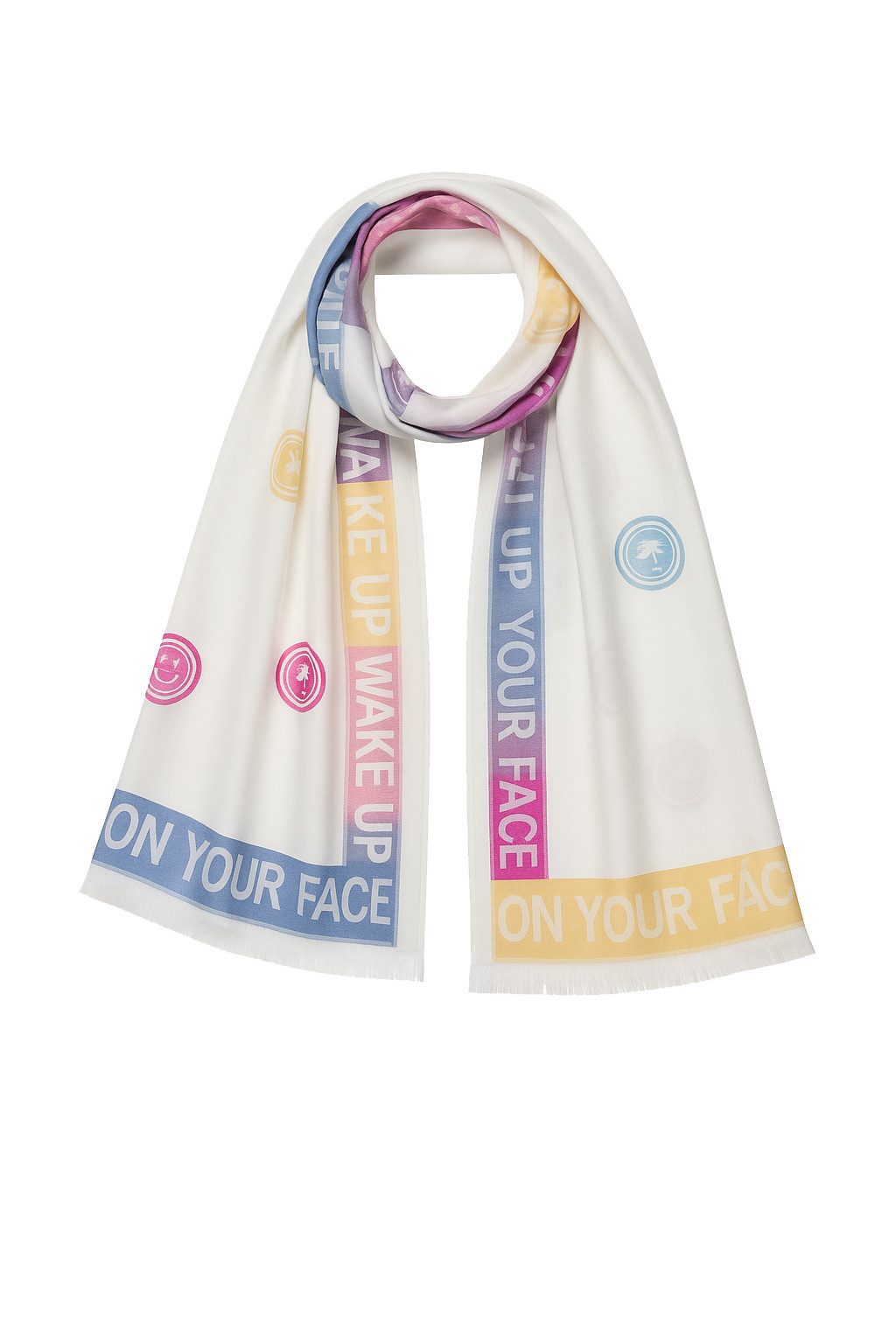 Faera Modeschal Leicht und Warm für Herbst und Winter, (1-St), 9432 in Weiß