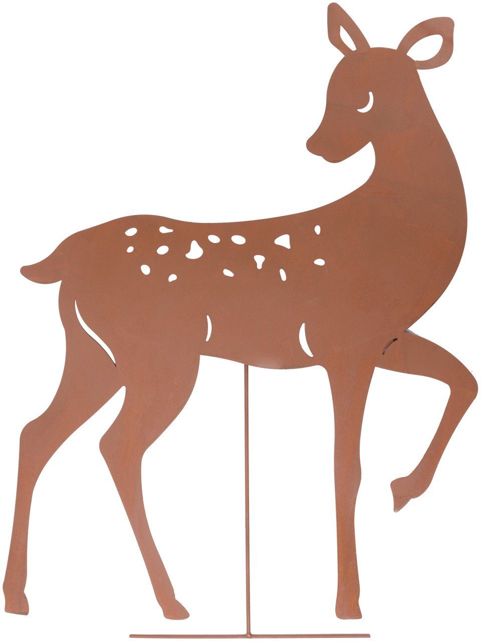 Trend Line Weihnachtsfigur TrendLine Dekostecker Metall Rentier 73 x 54 cm günstig online kaufen