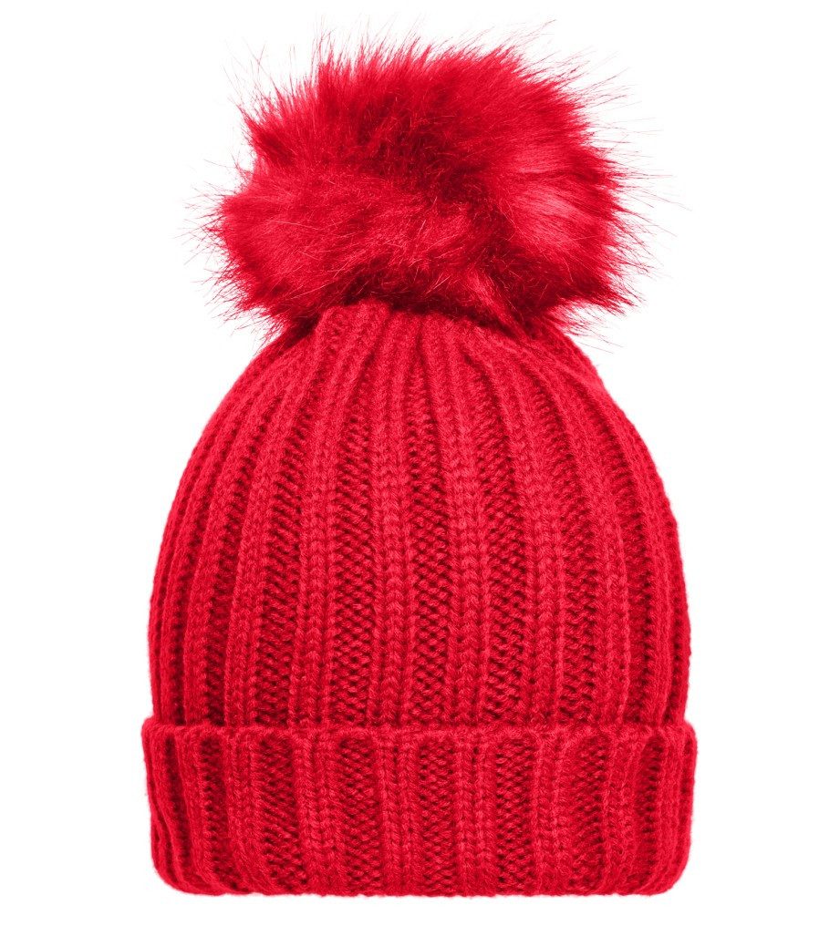 Myrtle Beach Strickmütze Elegante Damen Strickmütze mit extra großem Pompon günstig online kaufen