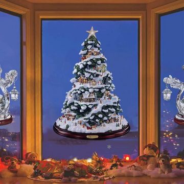 Lubgitsr Aufkleber Fensterbilder Weihnachten, Fensterdeko Weihnachten, Weihnachts, (4tlg)