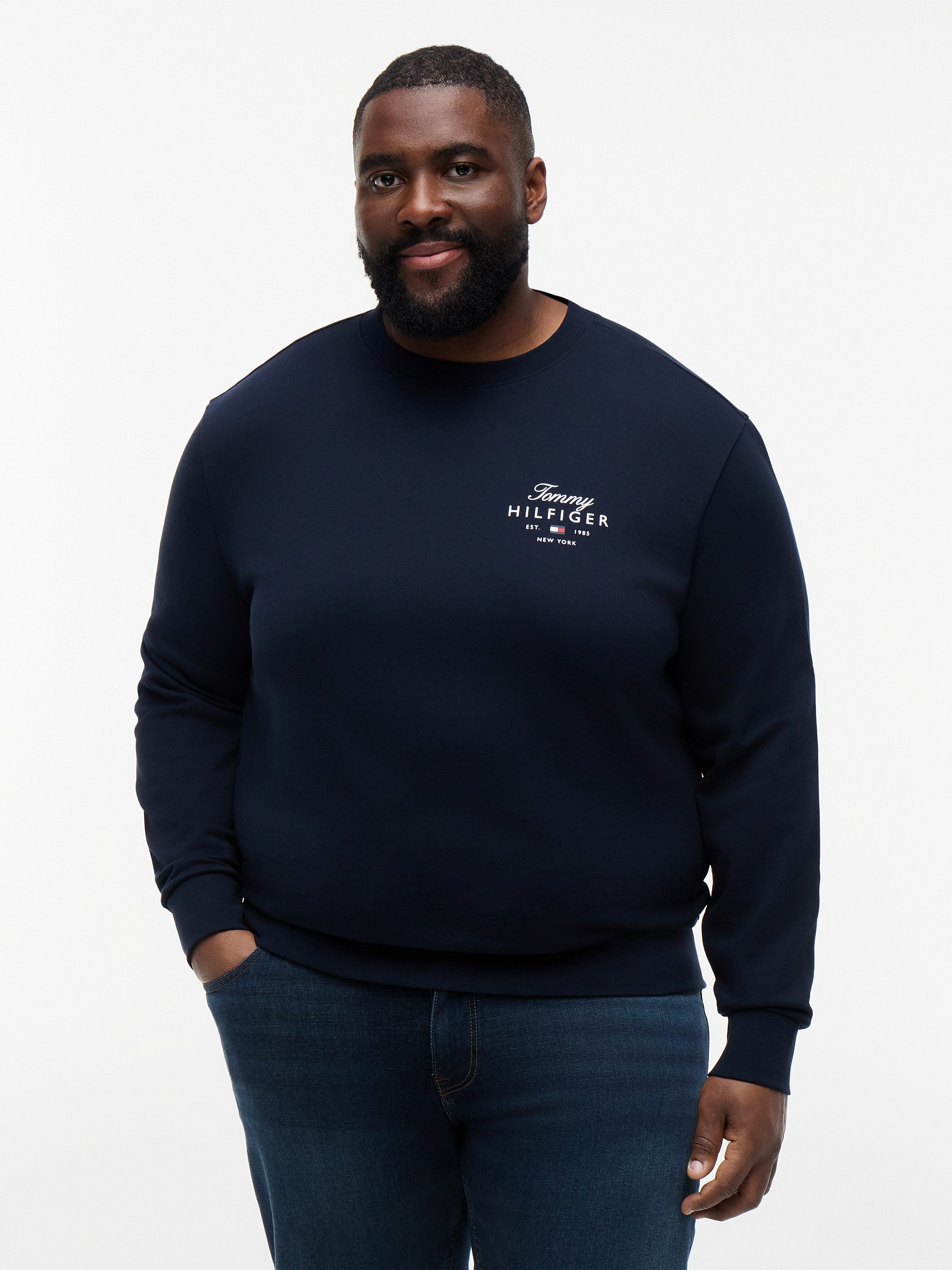 Tommy Hilfiger Big & Tall Sweatshirt BT-SCRIPT STACK Große Größen