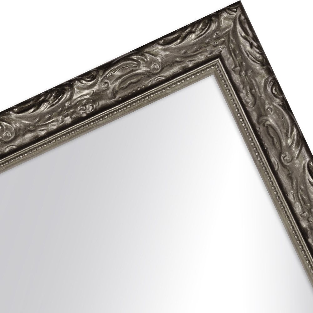 WANDStyle Wandspiegel H530, Vintage Spiegel Silber 45x55 cm, Wandspiegel, Ganzkörperspiegel Groß