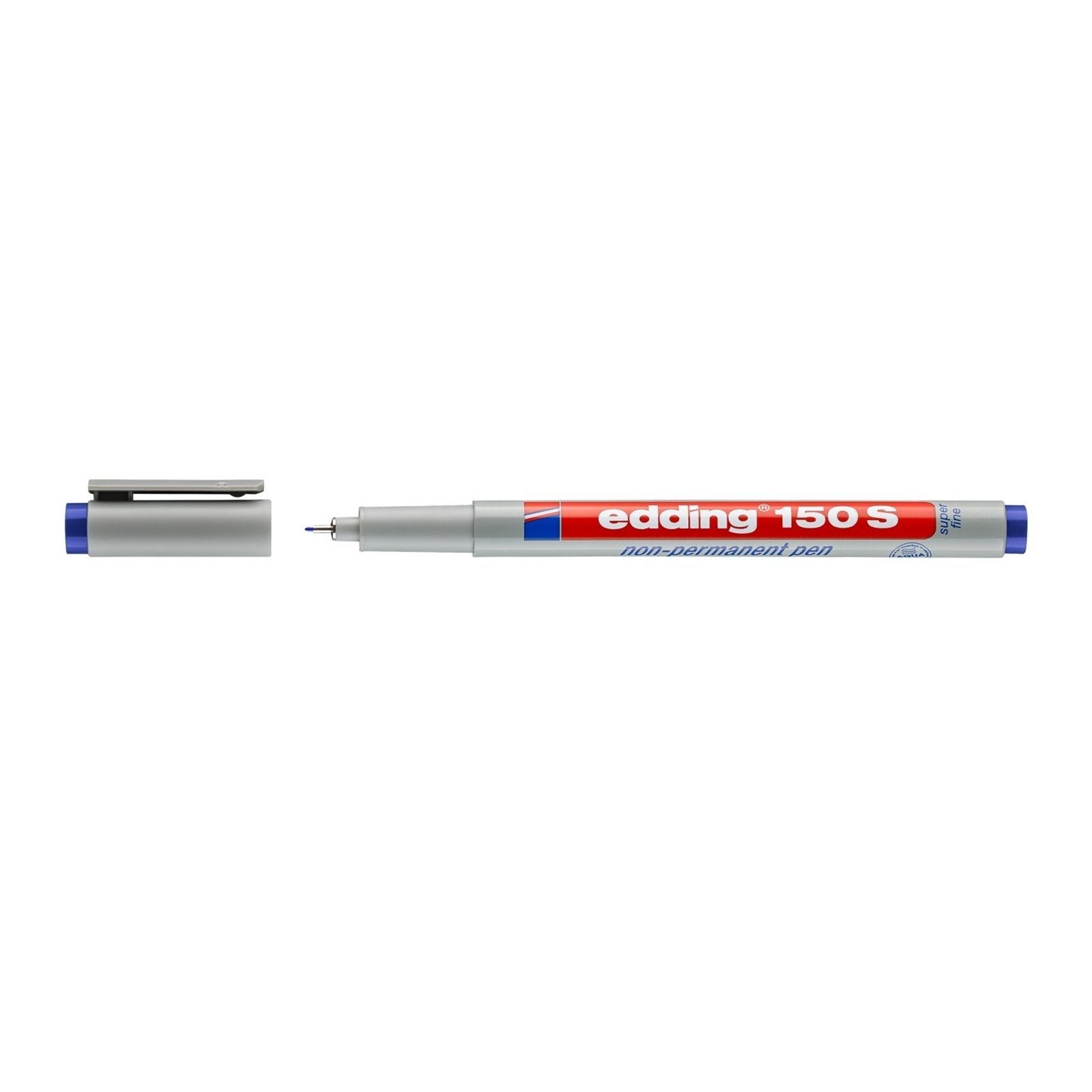 Folienstift 150 0,3 Folienschreiber mm (Stück) edding edding S, Non-permanent Blau