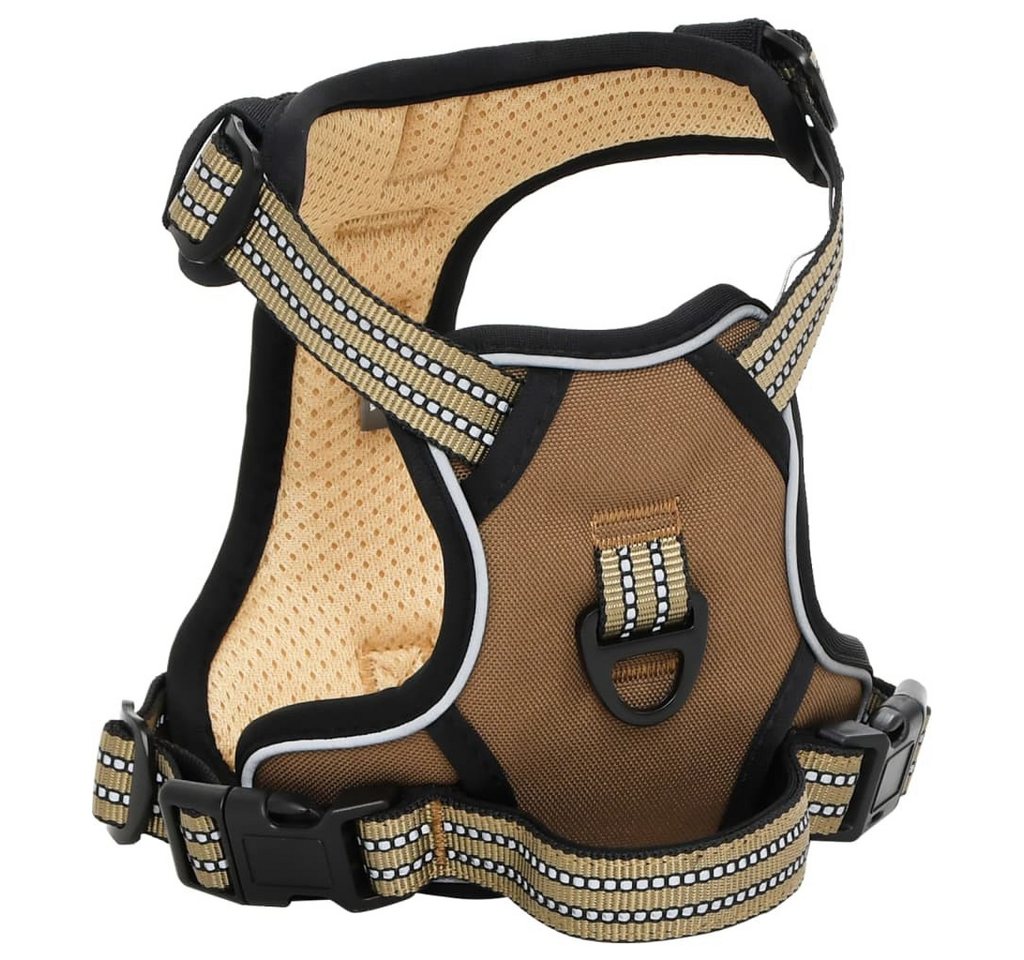 Thumbnail - vidaXL Geschirr, Hundegeschirr mit Leine & Halsband Verstellbar Braun M