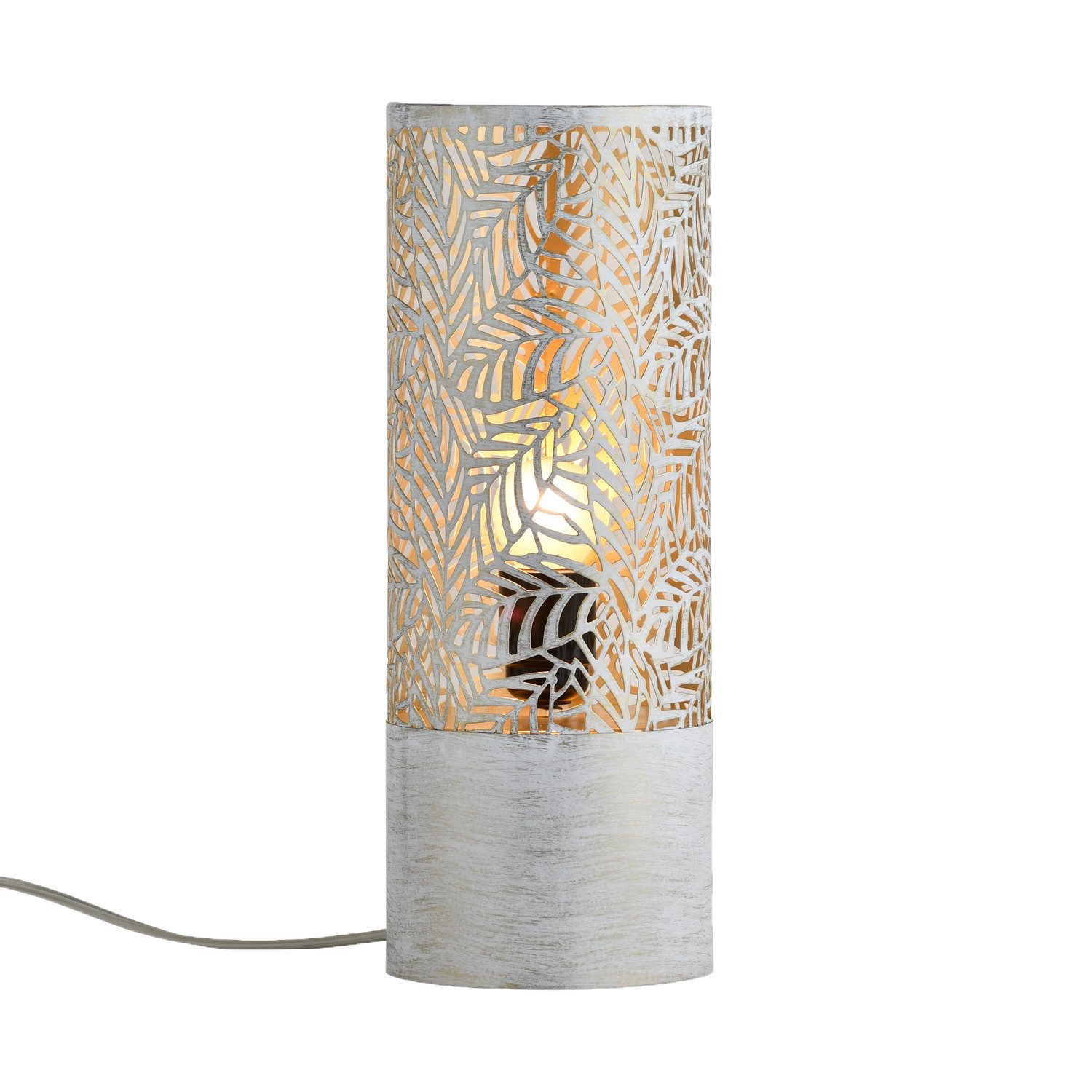 Nachttischlampe Boho Deko Tischlampe Nachttischlampe Lampe Verdure Klein Weiss