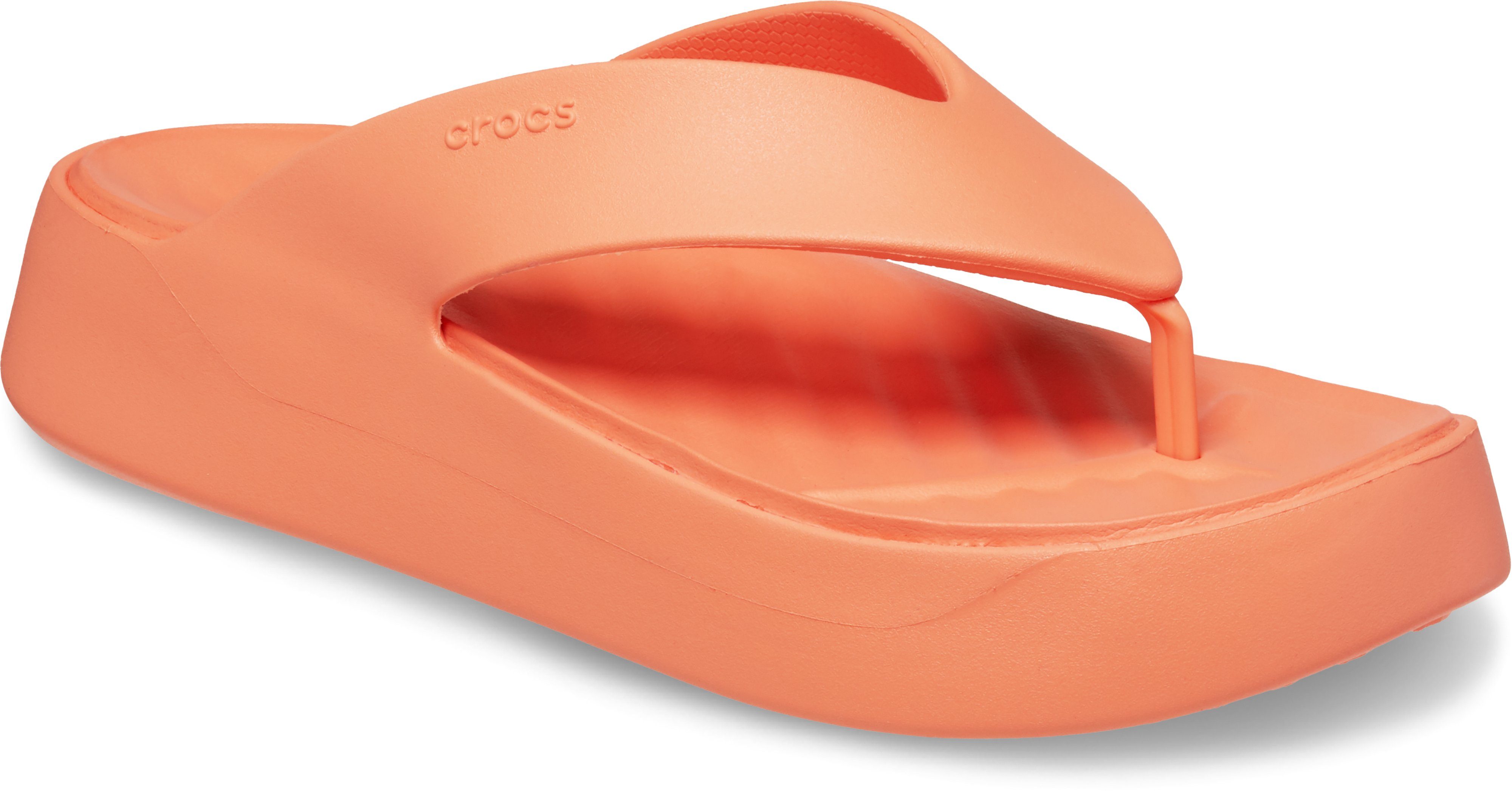 Crocs Getaway Platform Flip Zehentrenner, Plateau, Sommerschuh, Schlappen mit modischer Plateausohle