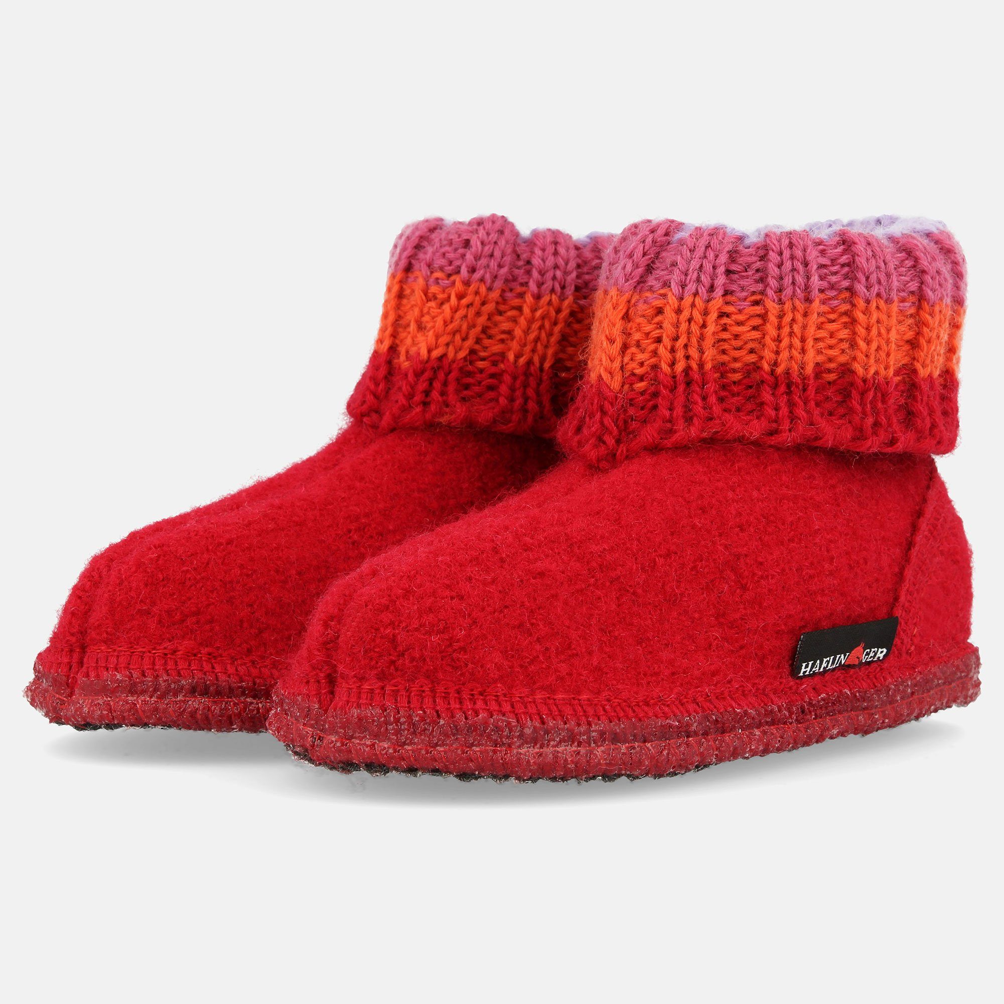 Haflinger Hüttenschuh Paul aus reiner Schurwolle Hausschuh