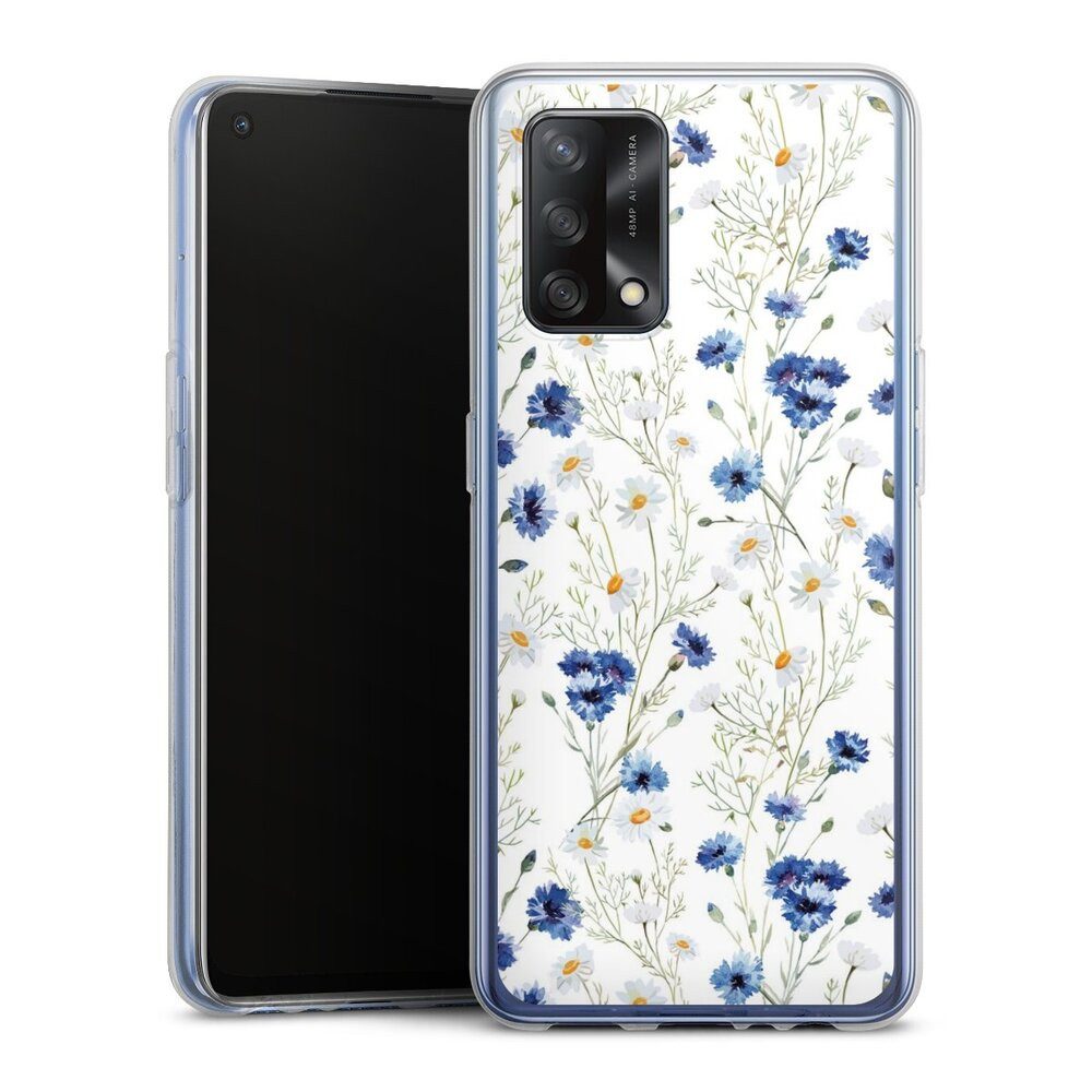 DeinDesign Handyhülle Muster Blume Blumen Flower Pattern 6, Oppo A74 Silikon Hülle Bumper Case Handy Schutzhülle Smartphone Cover